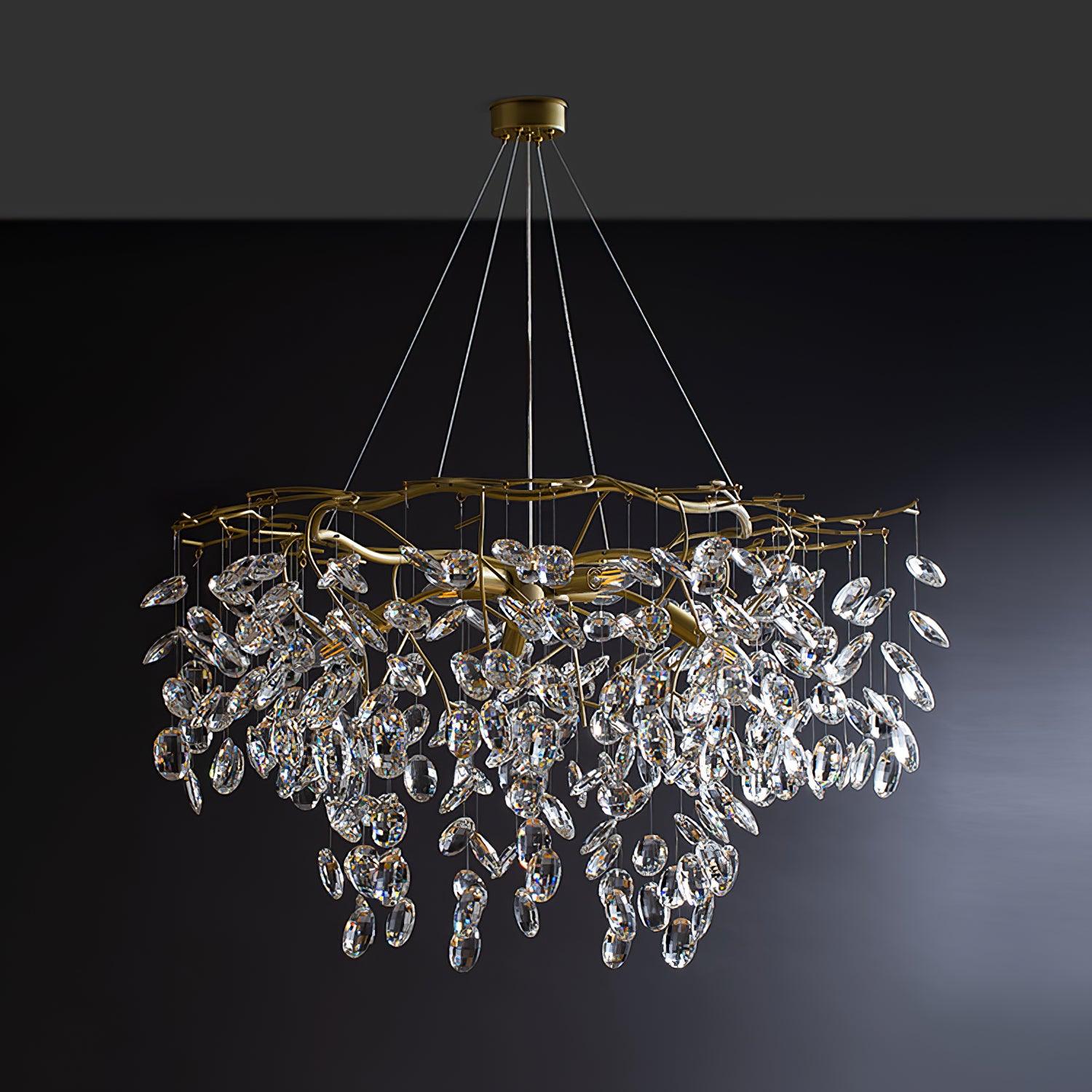 Lustra Chandelier Crystal Branch Gold LED - Image 29