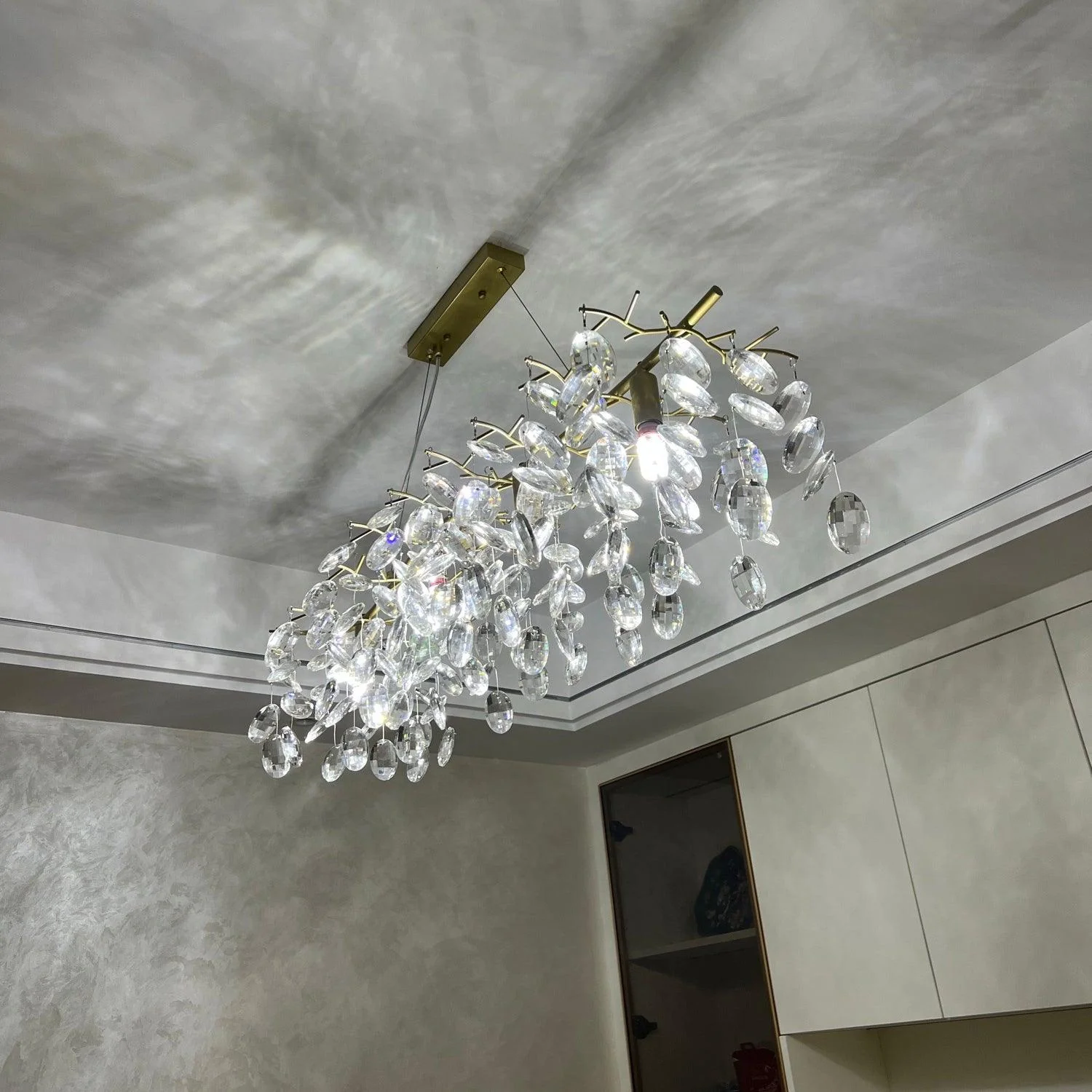 Lustra Chandelier Crystal Branch Gold LED - Image 33