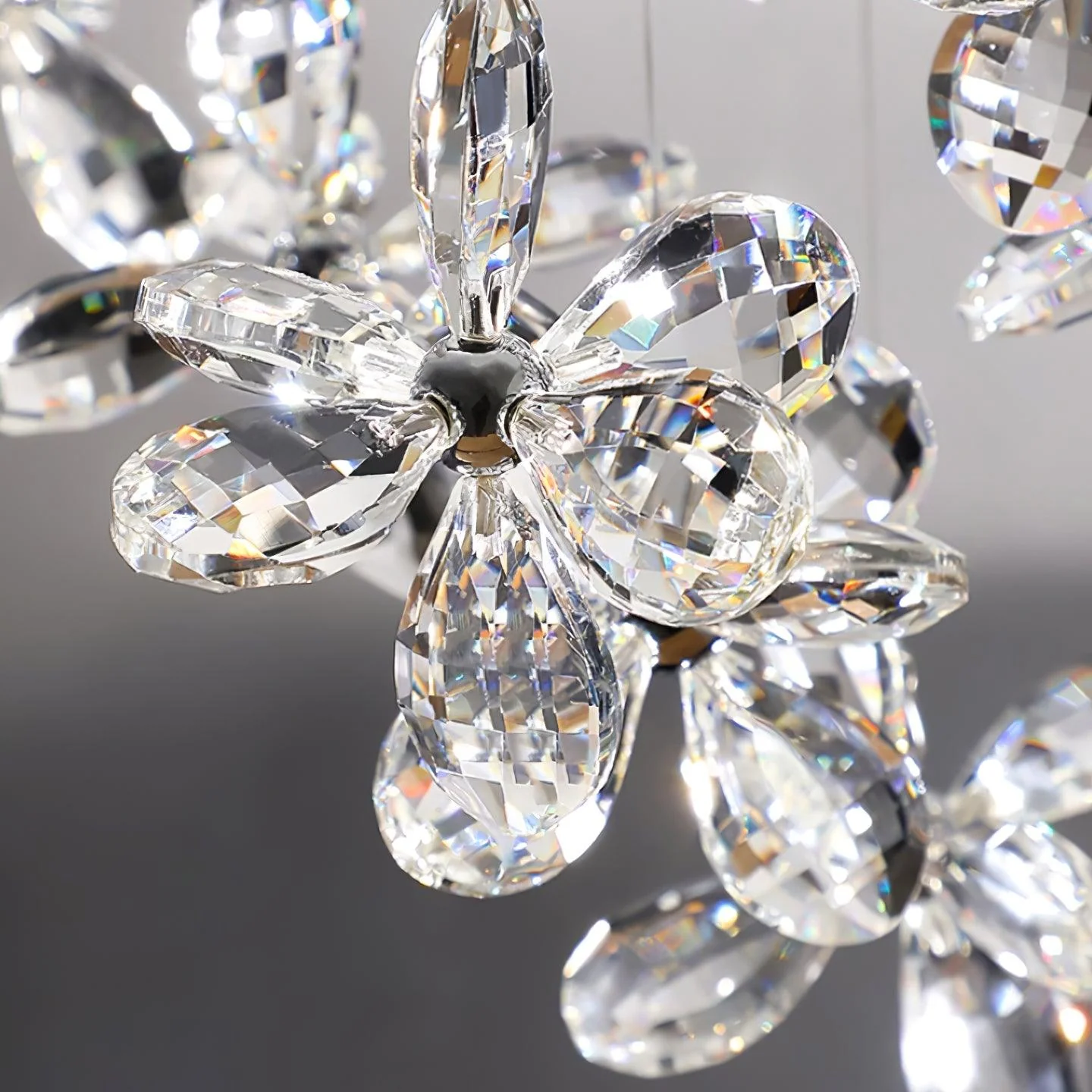 Lustra Chandelier Crystal Butterfly Floral Cluster - Image 14