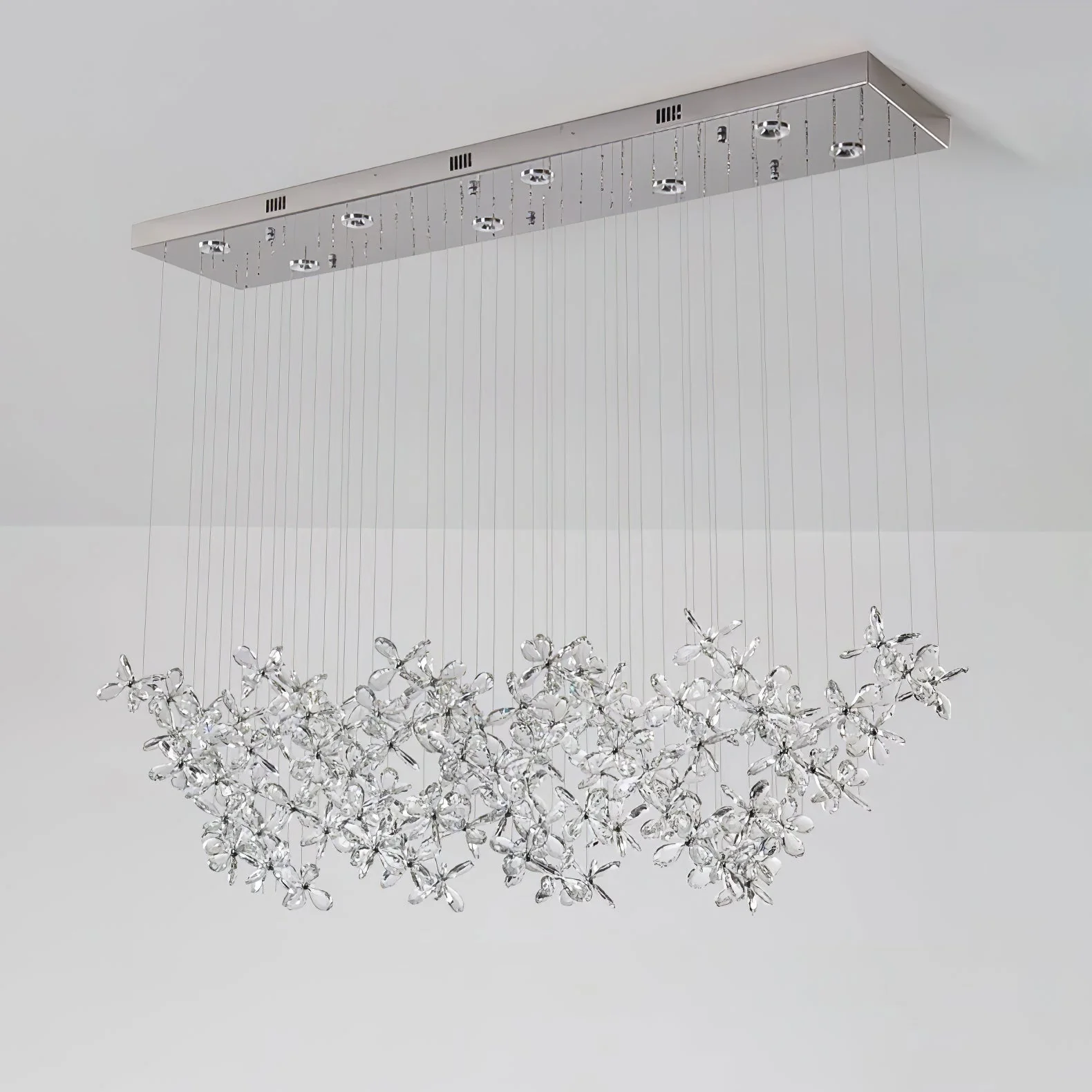 Lustra Chandelier Crystal Butterfly Floral Cluster - Image 18