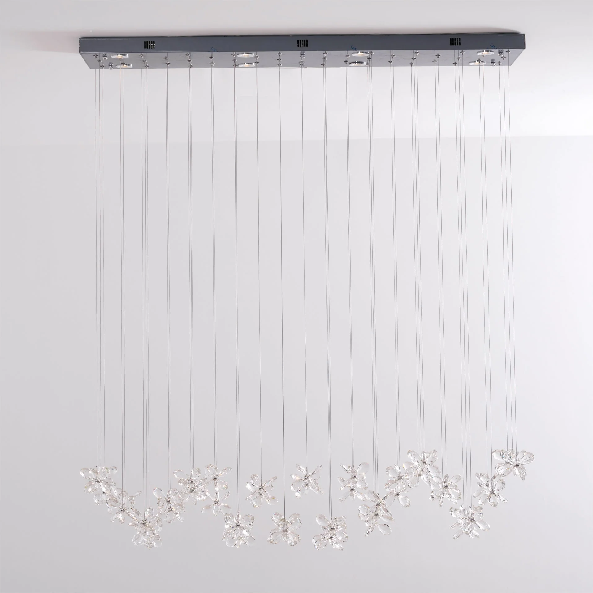 Lustra Chandelier Crystal Butterfly Floral Cluster - Image 25