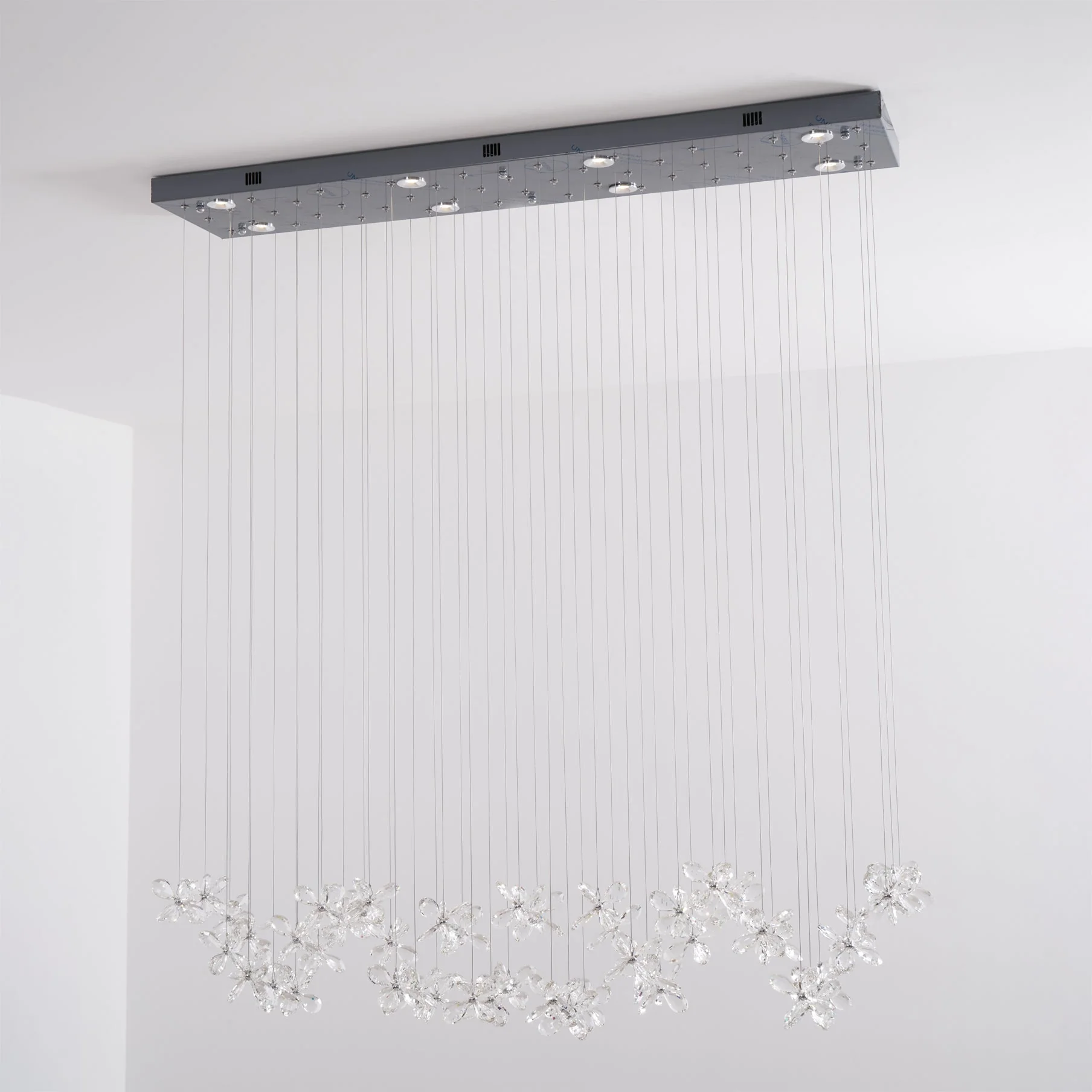 Lustra Chandelier Crystal Butterfly Floral Cluster - Image 39