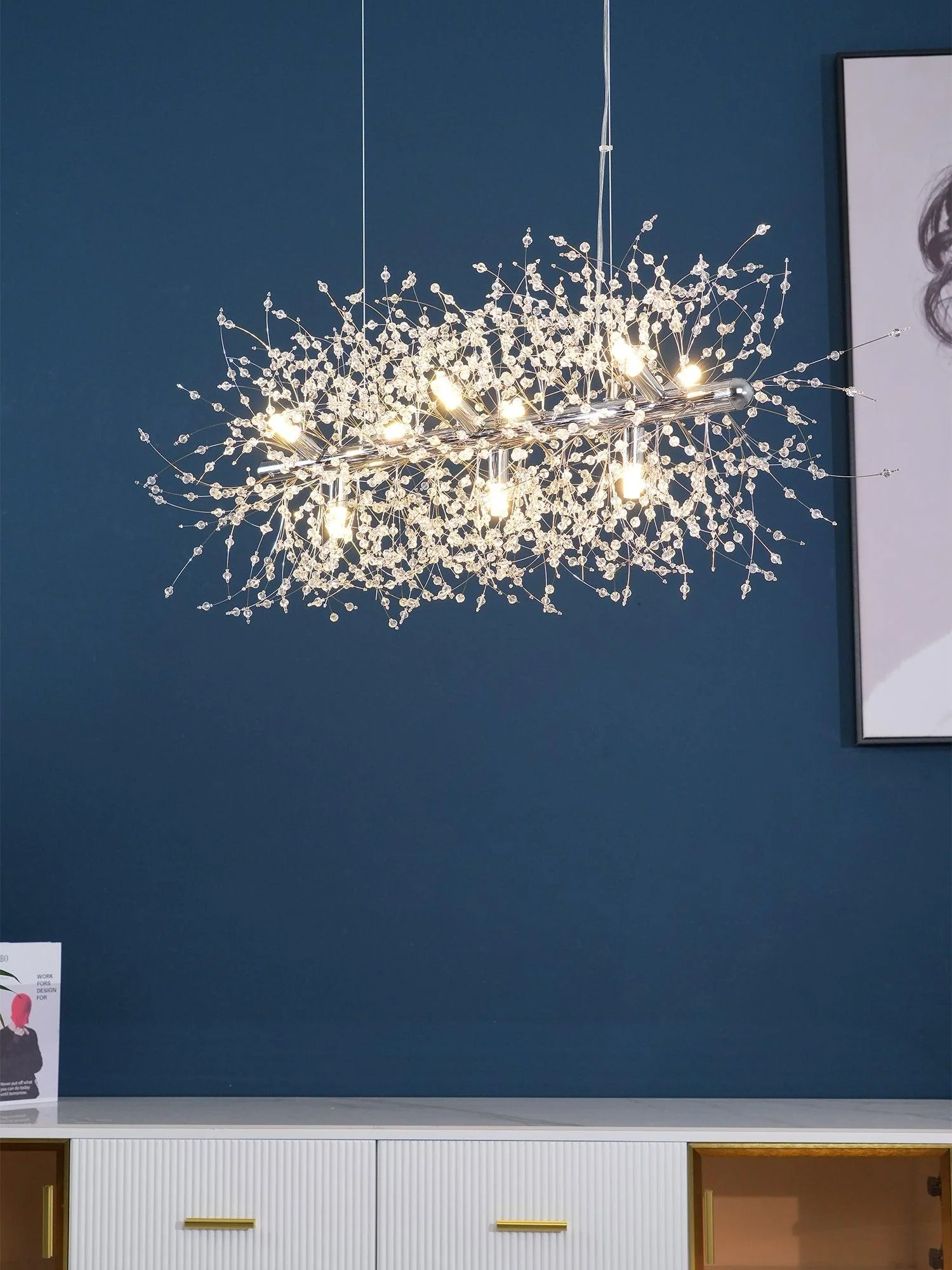 Lustra Chandelier Crystal Dandelion with Crystals - Image 29