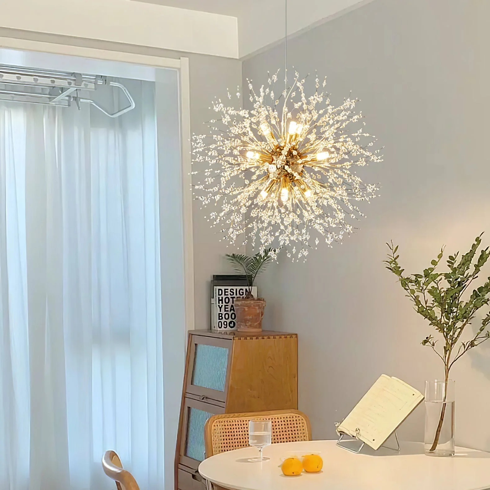 Lustra Chandelier Crystal Dandelion with Crystals - Image 4