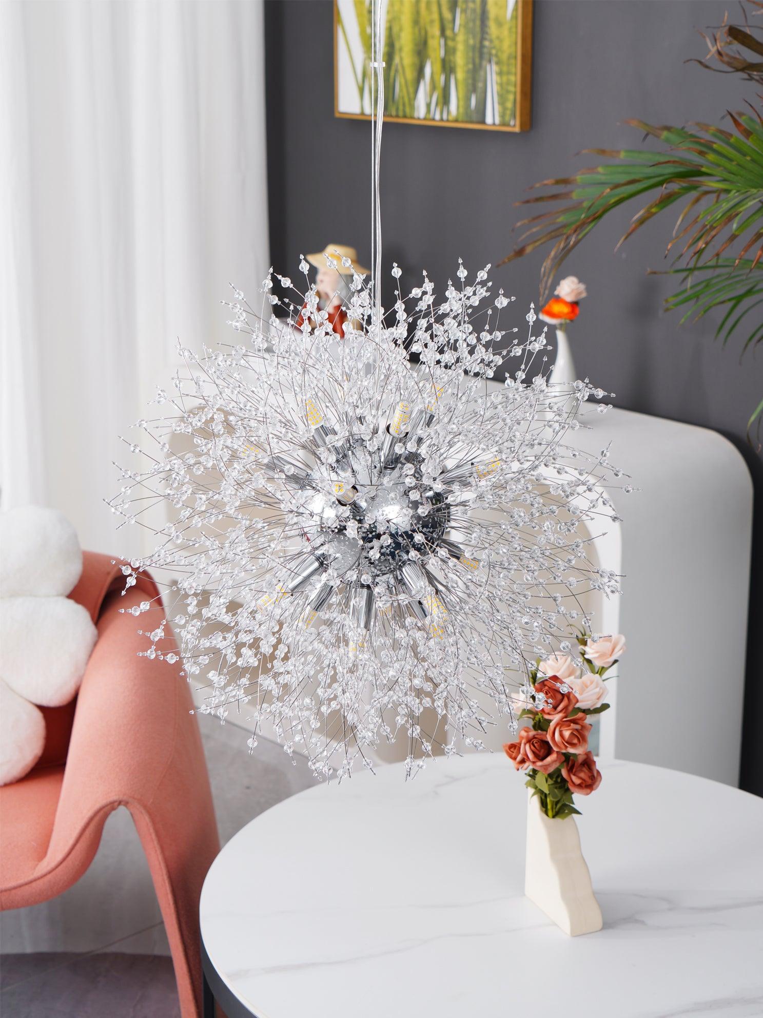 Lustra Chandelier Crystal Dandelion with Crystals - Image 5