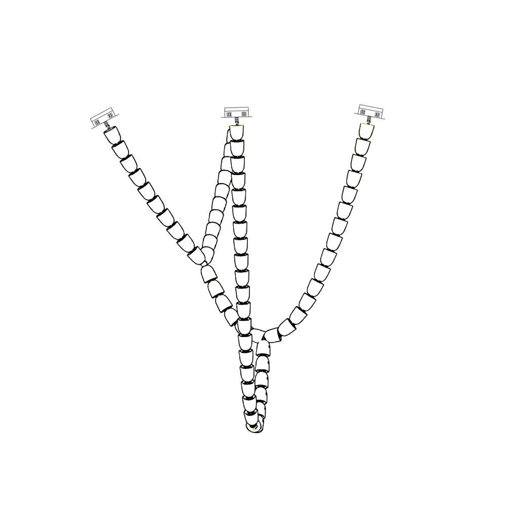 Lustra Chandelier Crystal Gold LED 3-Line - Image 102