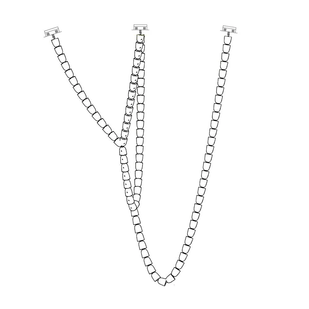 Lustra Chandelier Crystal Gold LED 3-Line - Image 103
