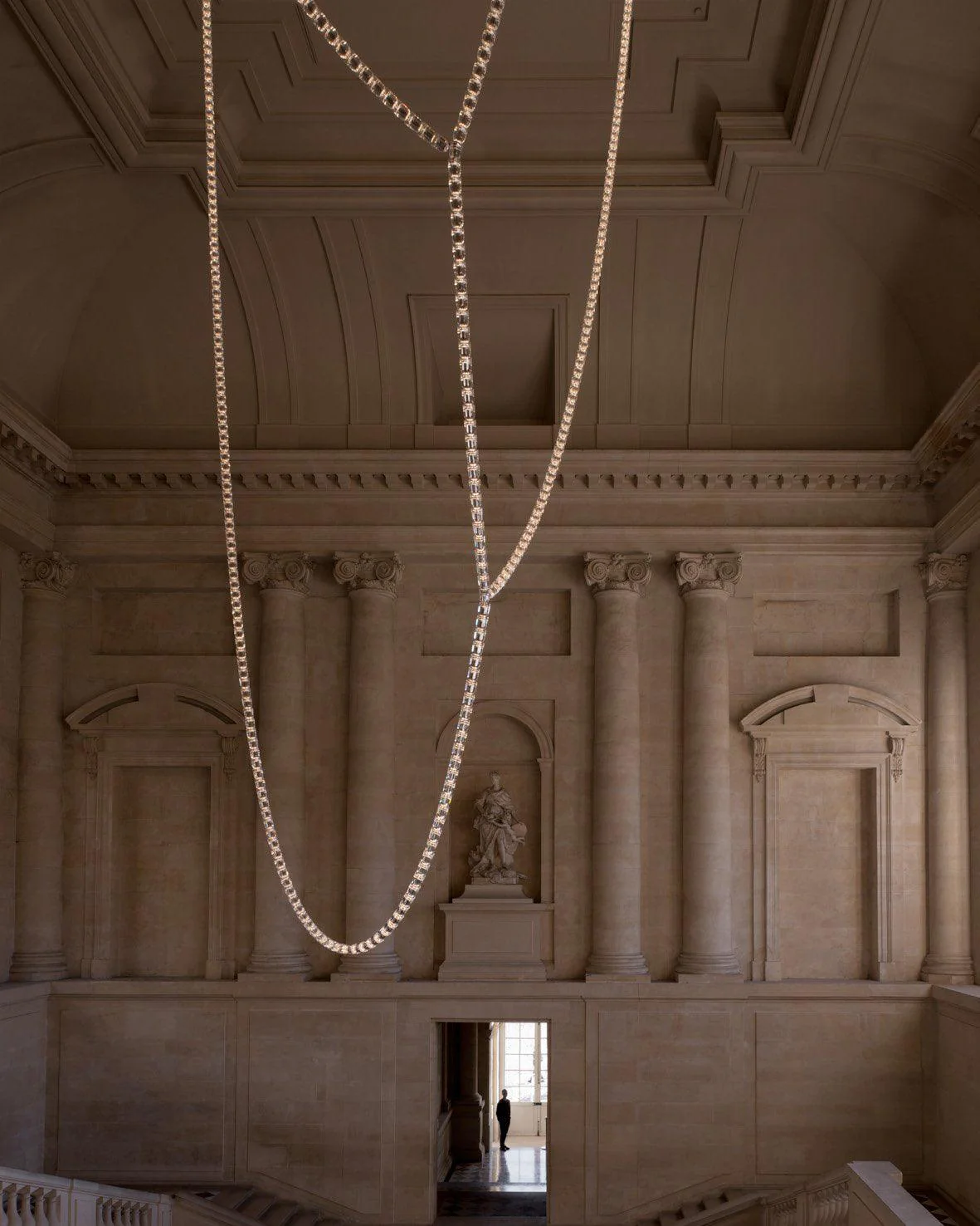 Lustra Chandelier Crystal Gold LED 3-Line - Image 63