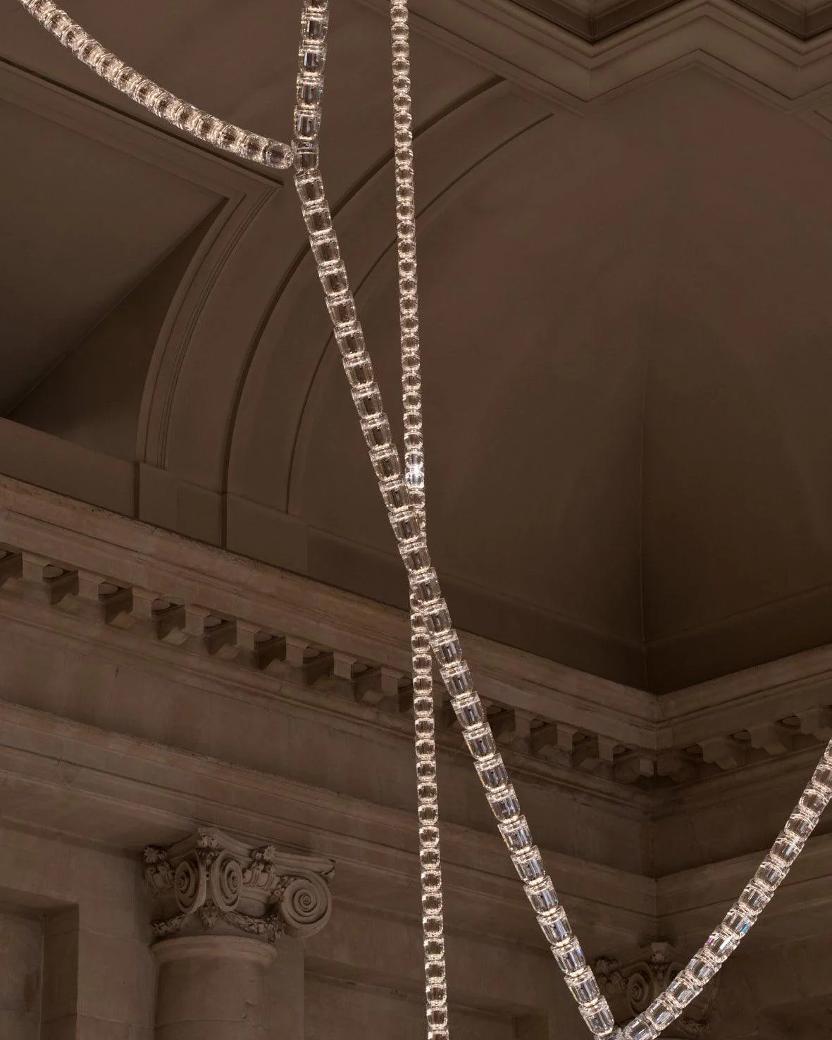 Lustra Chandelier Crystal Gold LED 3-Line - Image 74