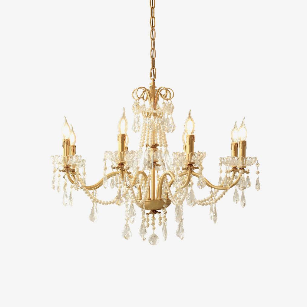 Lustra Chandelier Crystal Pearl