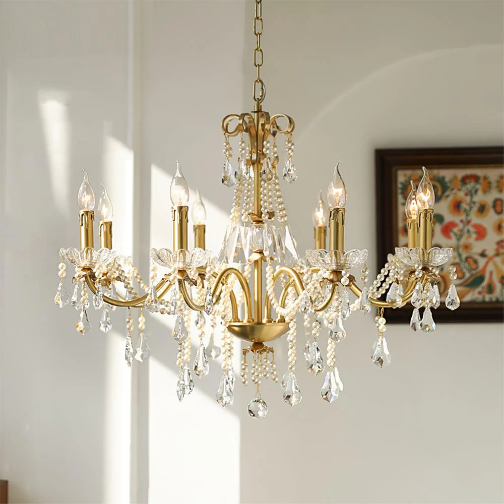 Lustra Chandelier Crystal Pearl - Image 22