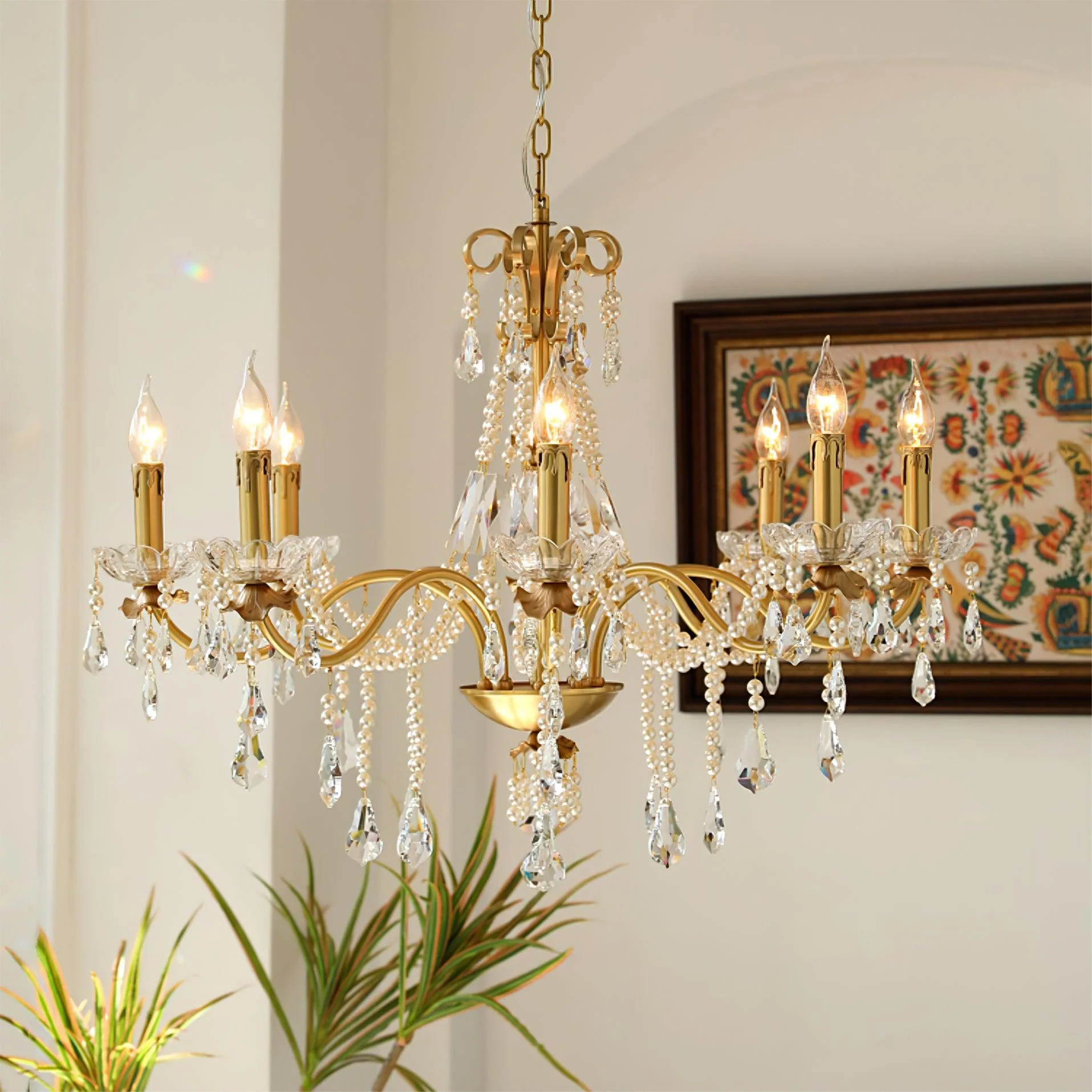 Lustra Chandelier Crystal Pearl - Image 29