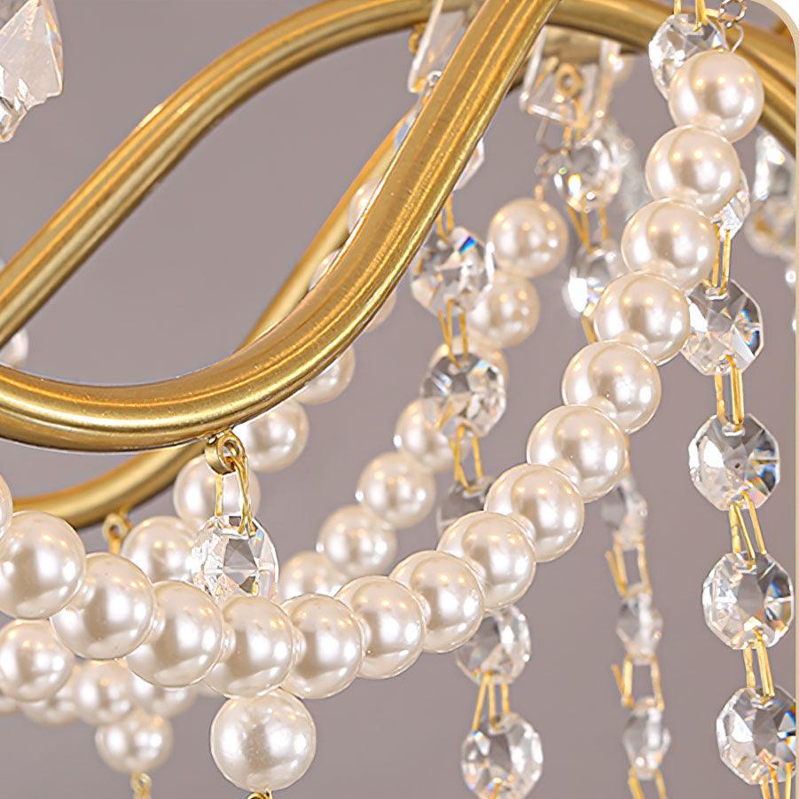 Lustra Chandelier Crystal Pearl - Image 3