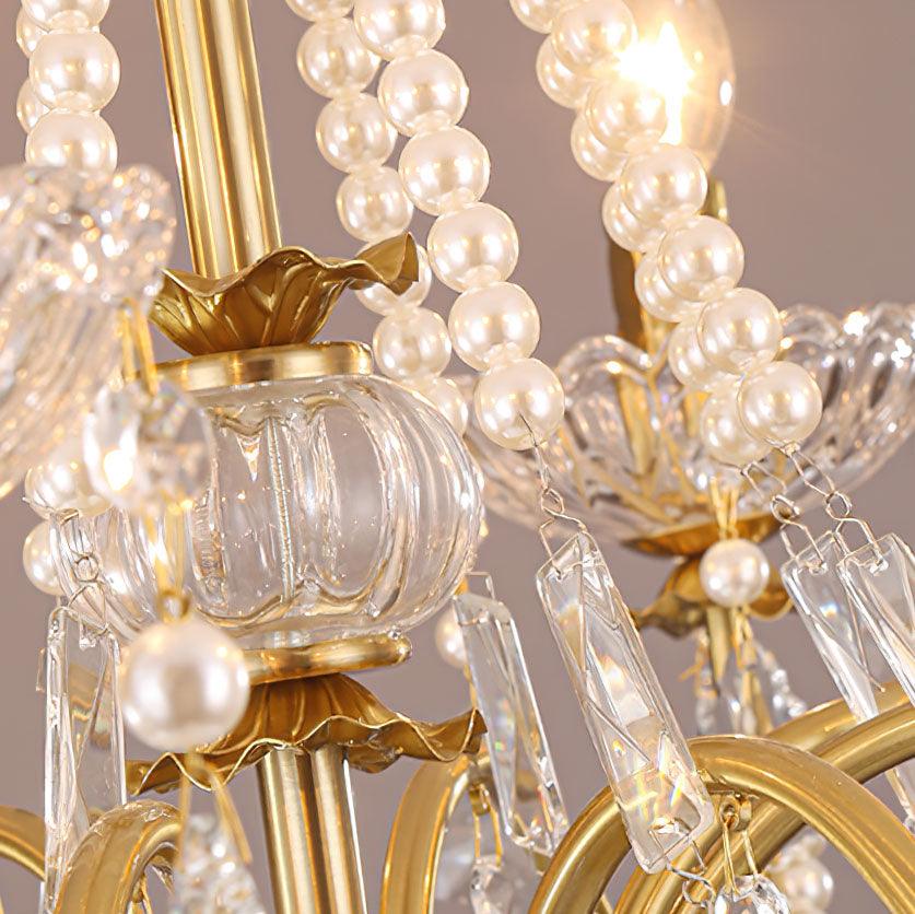 Lustra Chandelier Crystal Pearl - Image 5