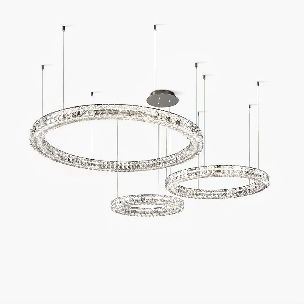 Lustra Chandelier Crystal Ring Spiridon Luxe