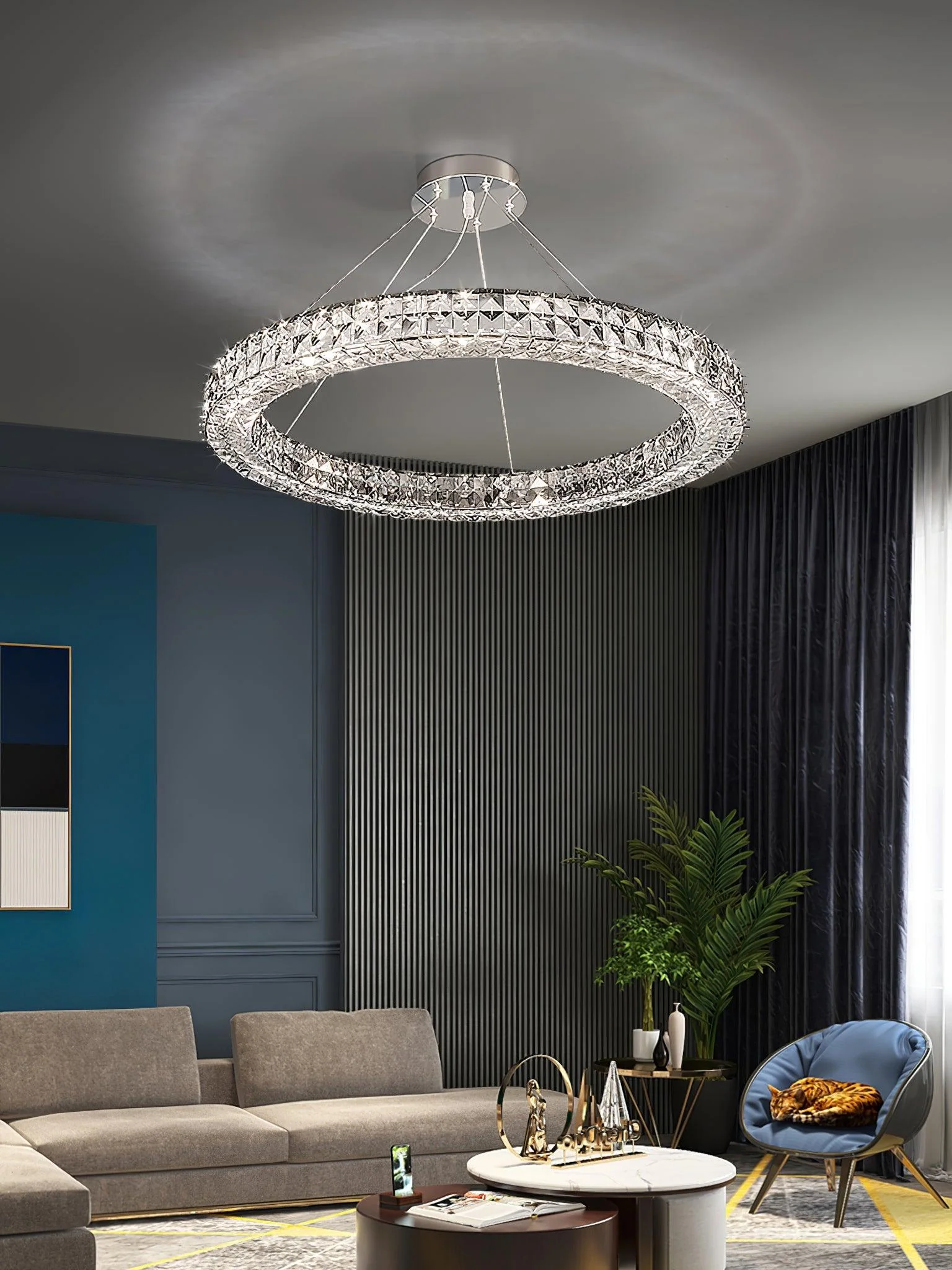 Lustra Chandelier Crystal Ring Spiridon Luxe - Image 10