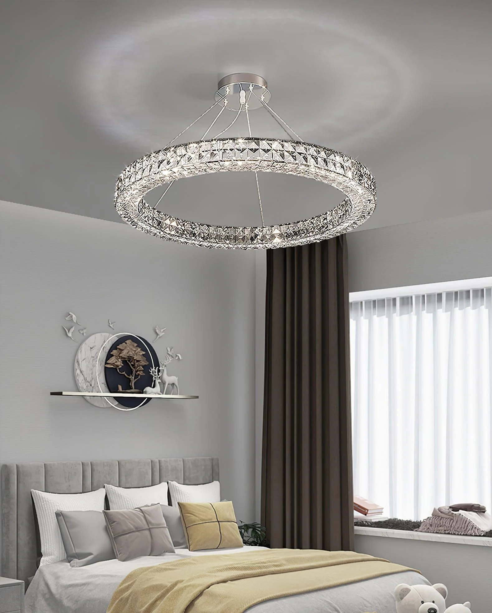 Lustra Chandelier Crystal Ring Spiridon Luxe - Image 11