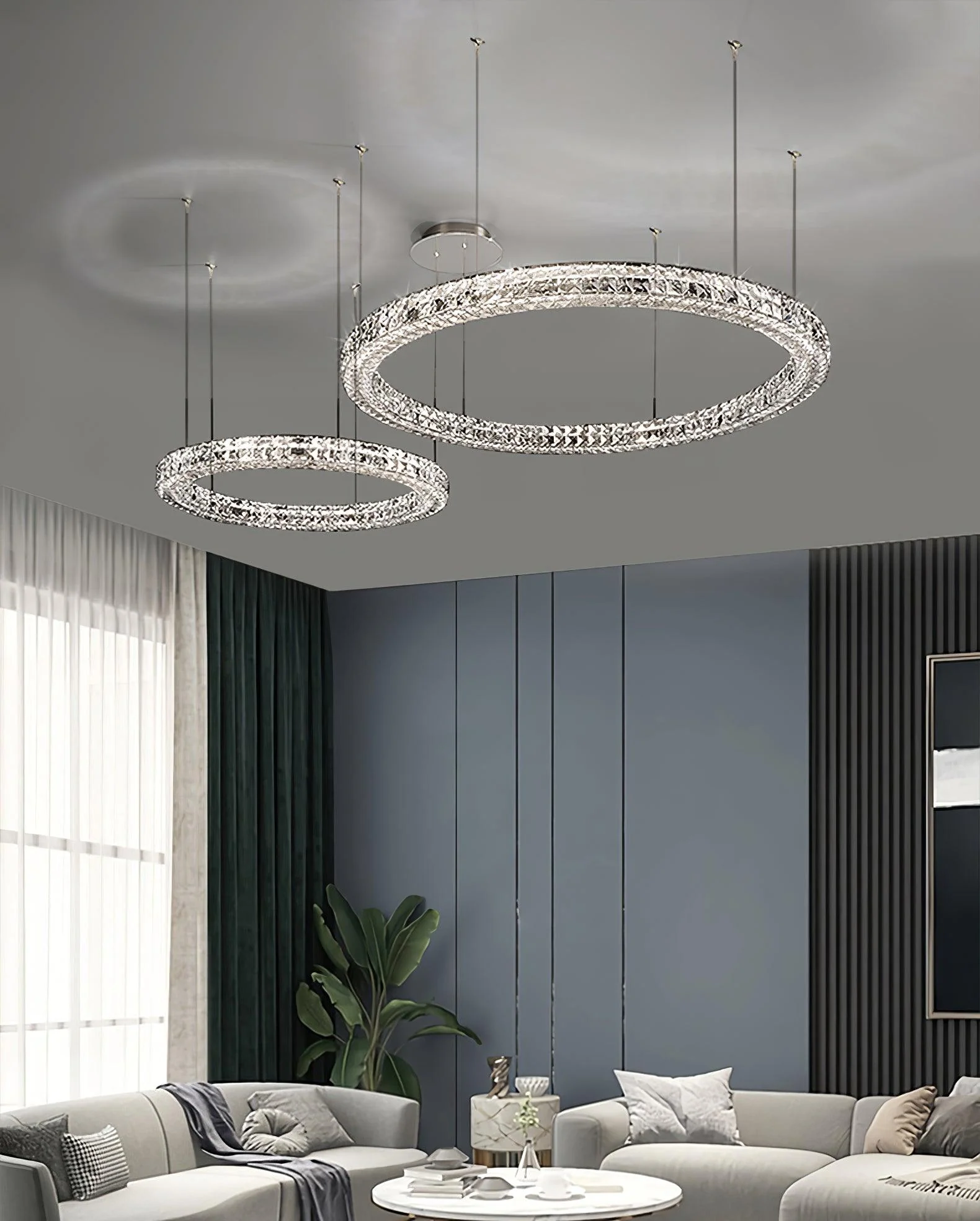 Lustra Chandelier Crystal Ring Spiridon Luxe - Image 14