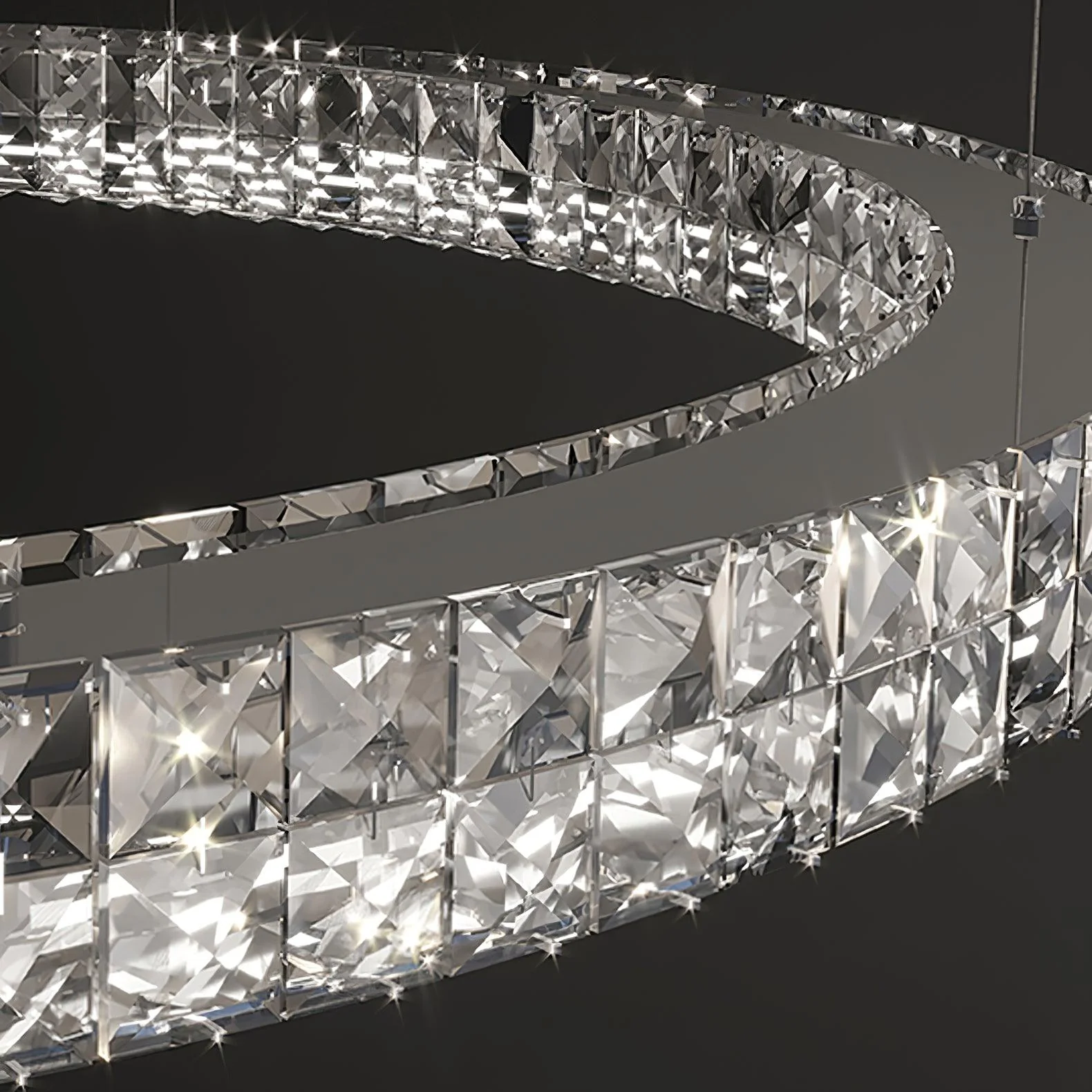 Lustra Chandelier Crystal Ring Spiridon Luxe - Image 20