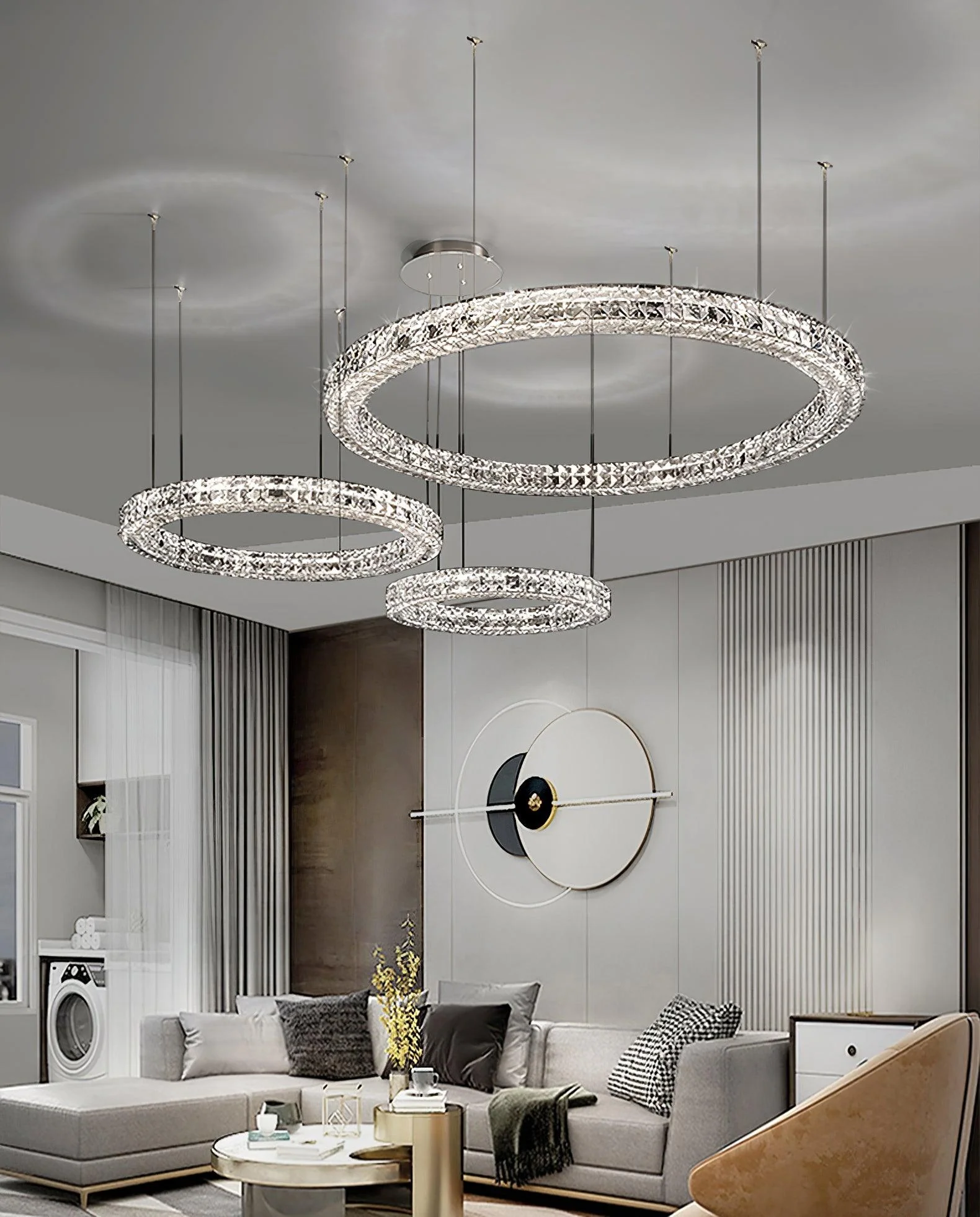 Lustra Chandelier Crystal Ring Spiridon Luxe - Image 3
