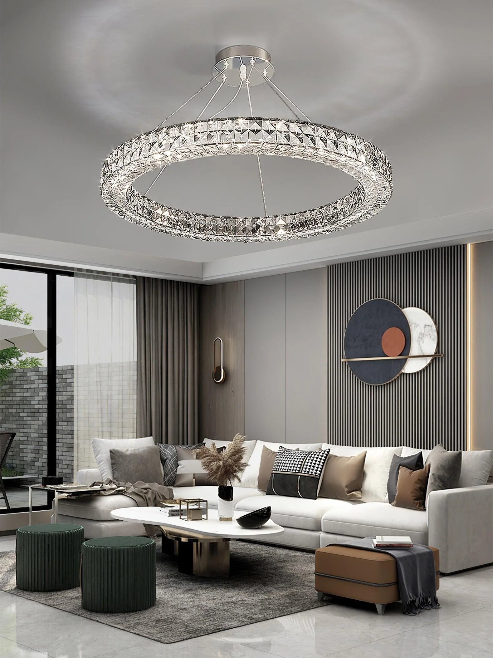 Lustra Chandelier Crystal Ring Spiridon Luxe - Image 6