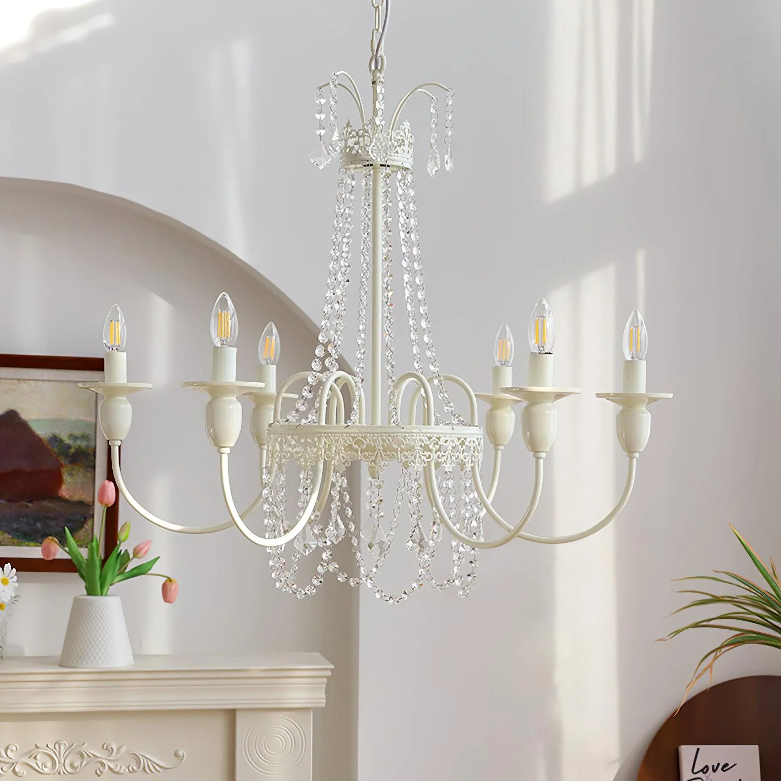 Lustra Chandelier Crystal Tassels - Image 14