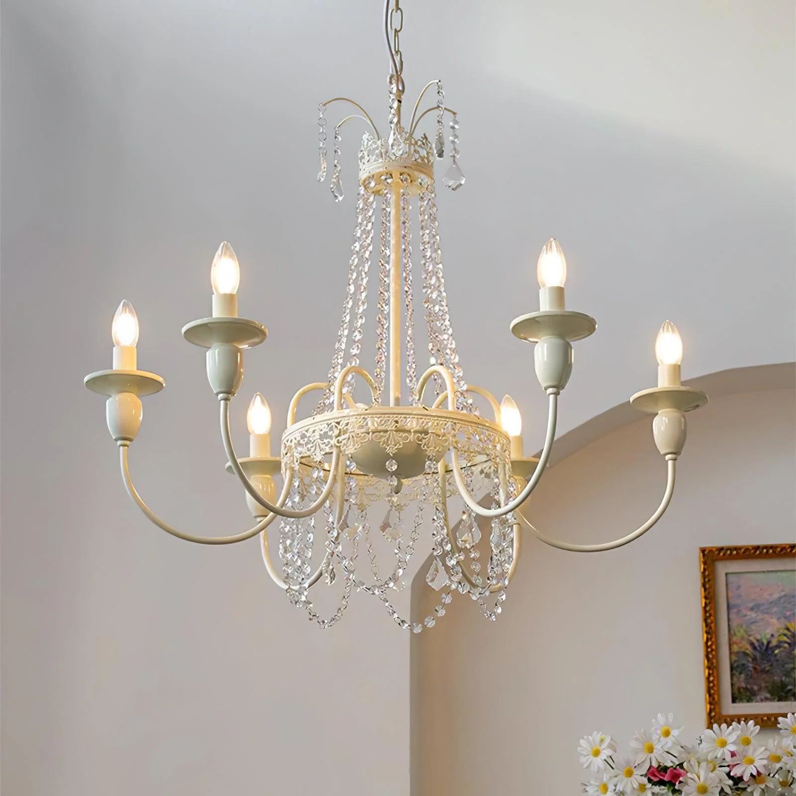 Lustra Chandelier Crystal Tassels - Image 27
