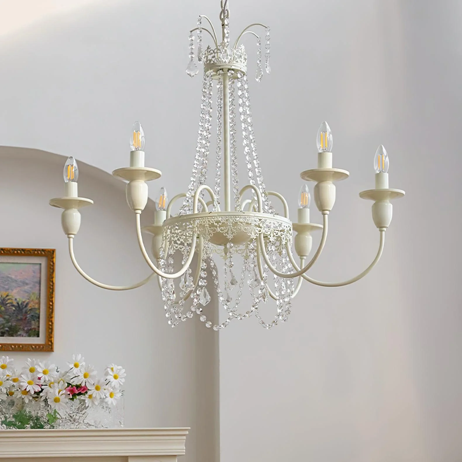 Lustra Chandelier Crystal Tassels - Image 30