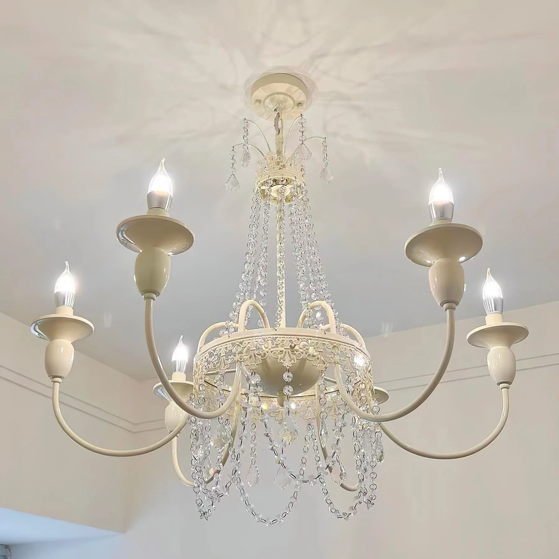 Lustra Chandelier Crystal Tassels - Image 36