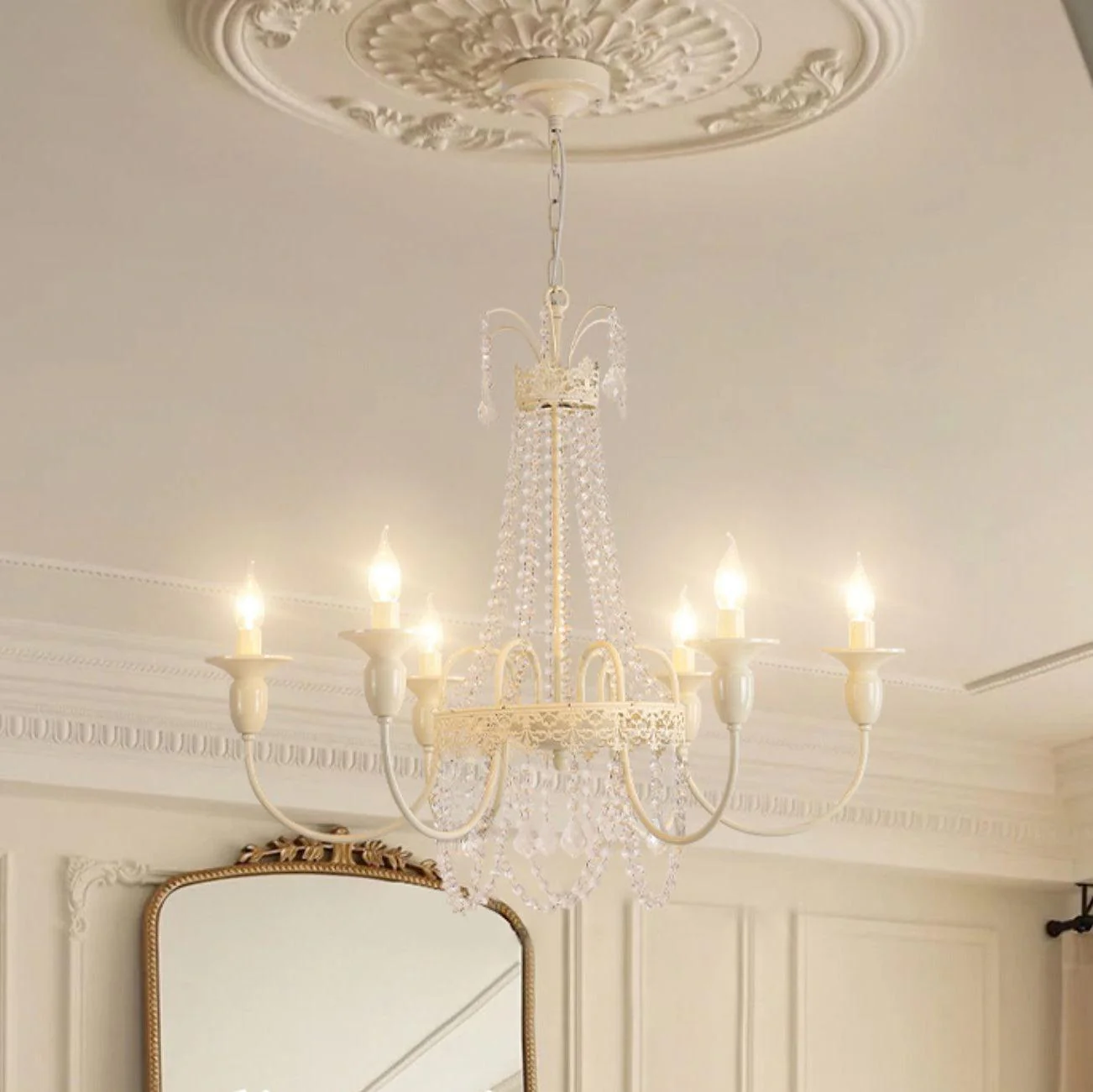 Lustra Chandelier Crystal Tassels - Image 4