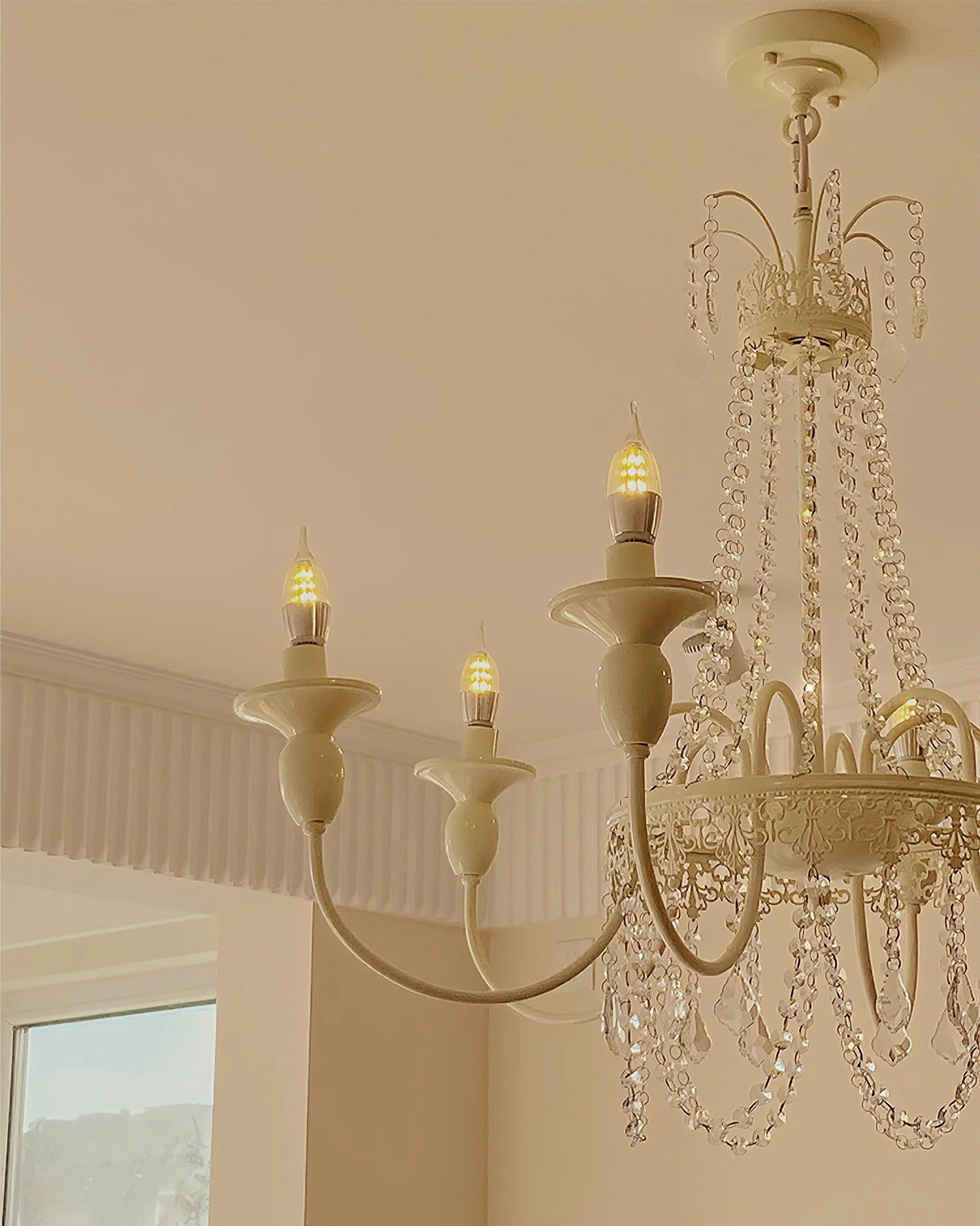 Lustra Chandelier Crystal Tassels - Image 6