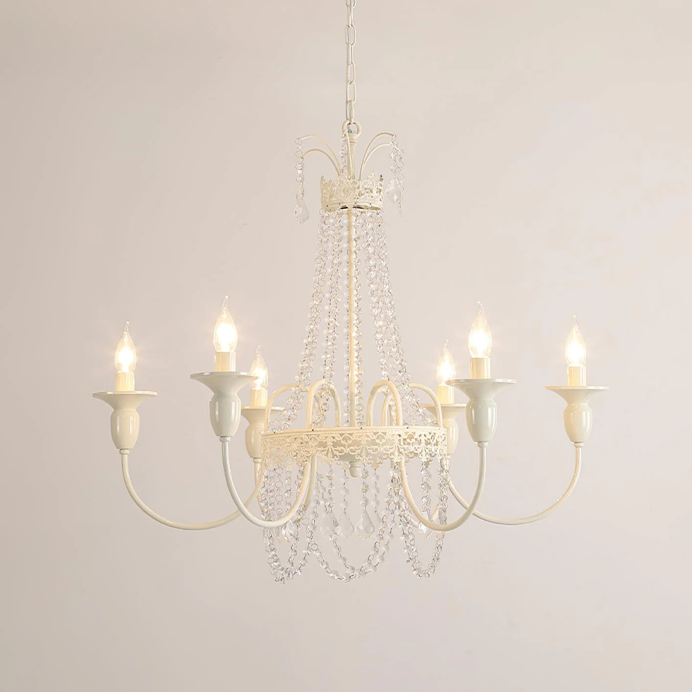Lustra Chandelier Crystal Tassels - Image 9