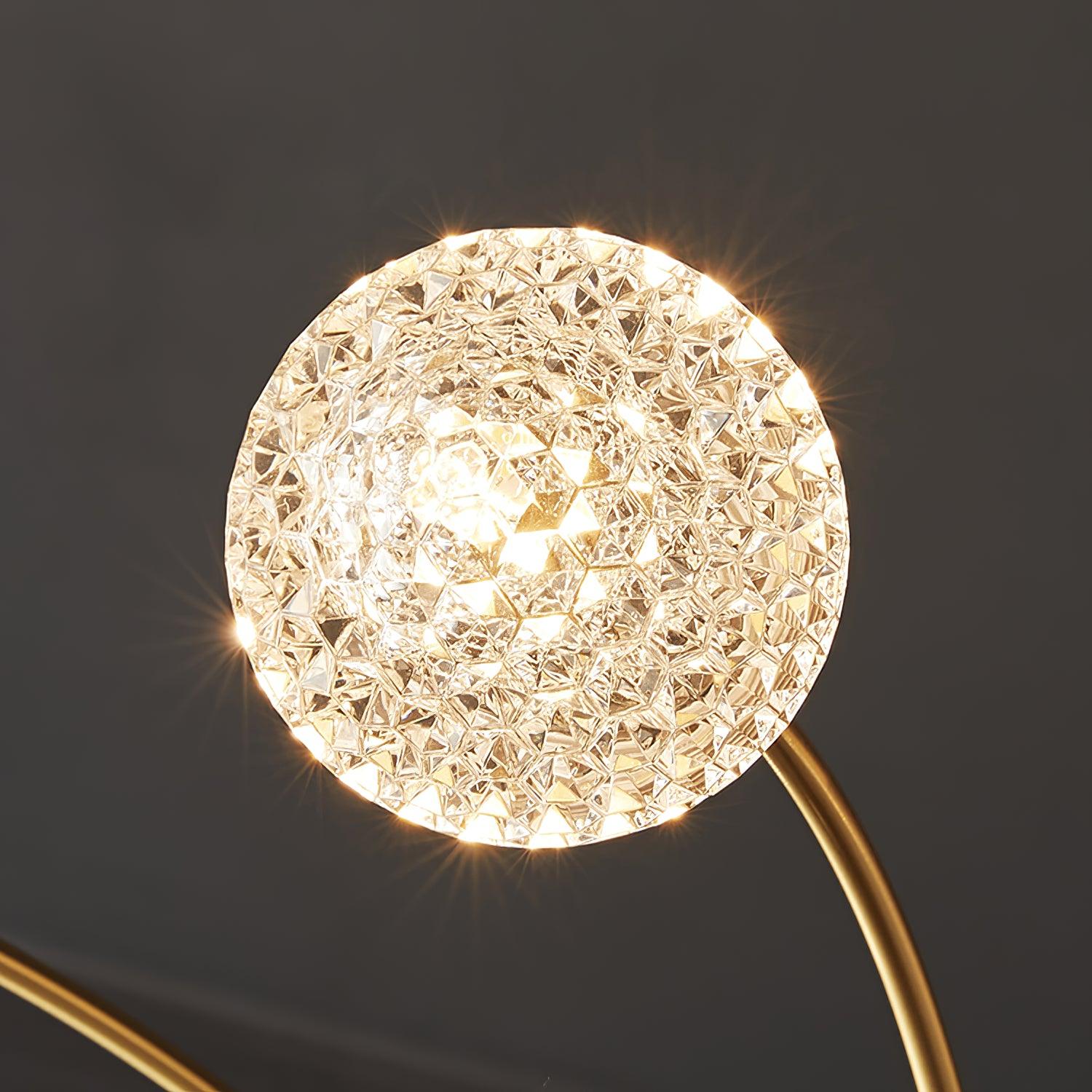 Lustra Chandelier Curved Arms Brass - Image 18