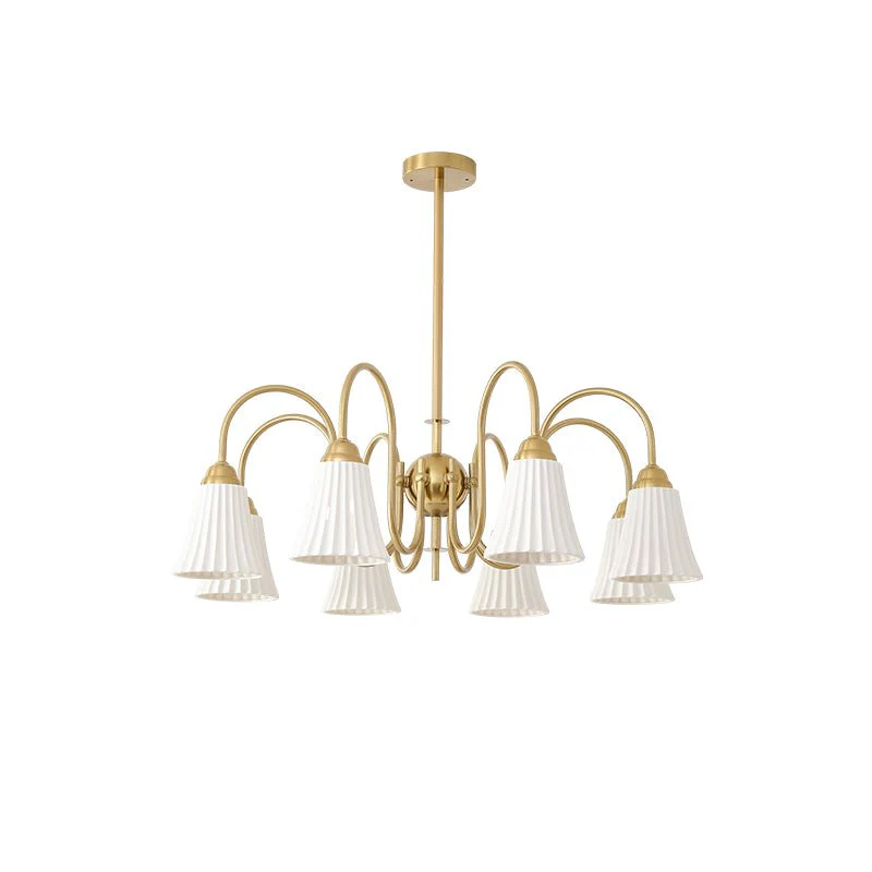 Lustra Chandelier Esther Ceramic Pleated Modern - Image 27