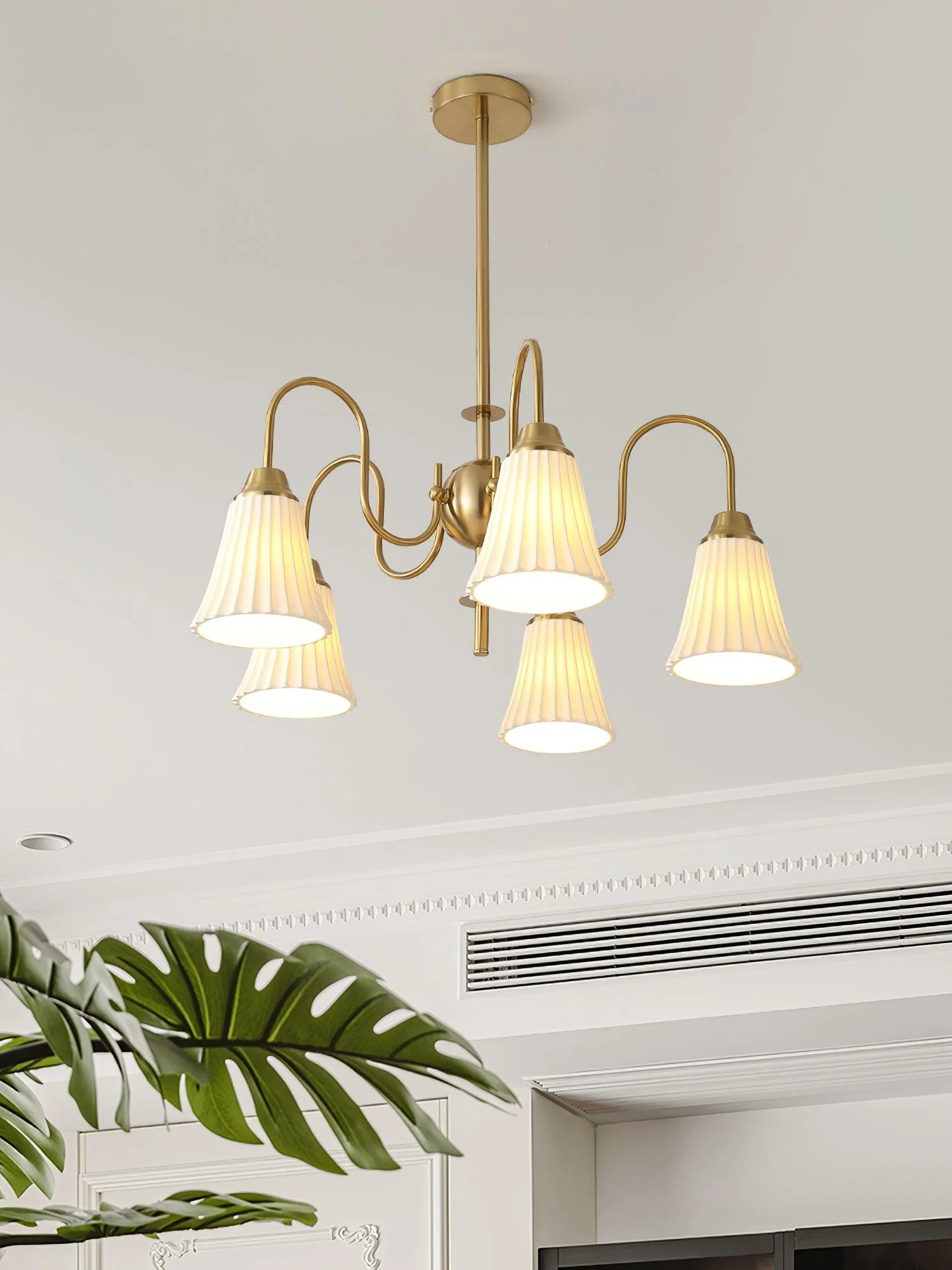 Lustra Chandelier Esther Ceramic Pleated Modern - Image 28