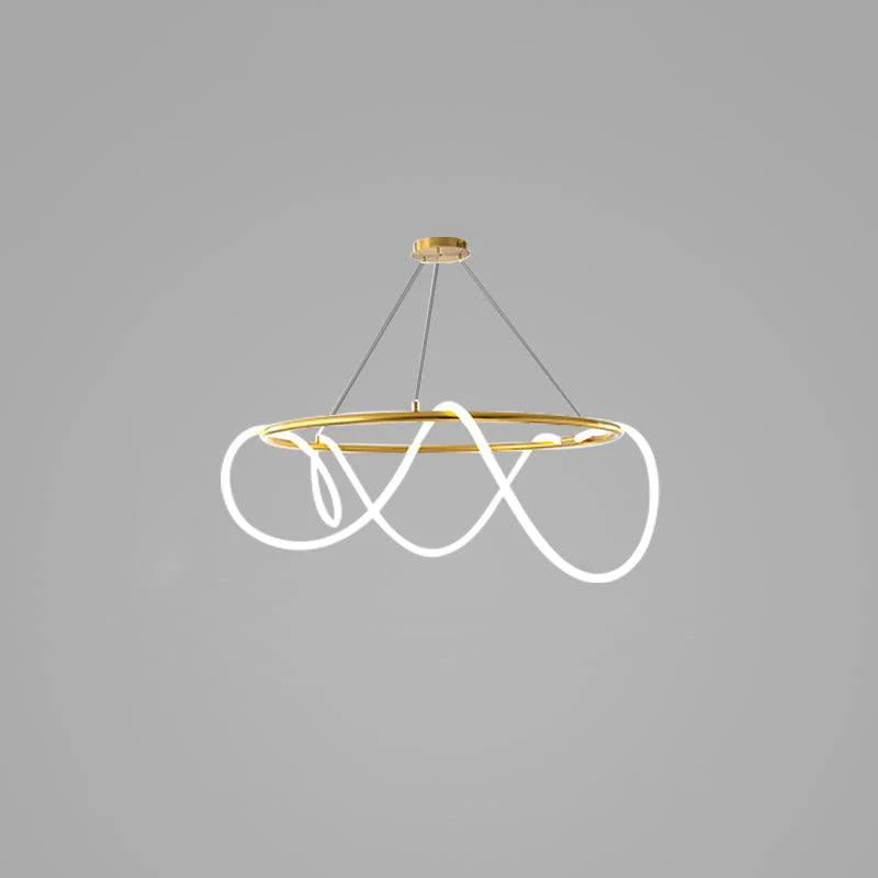 Lustra Chandelier Flexible Silicone Curve Modern Elegant - Image 58