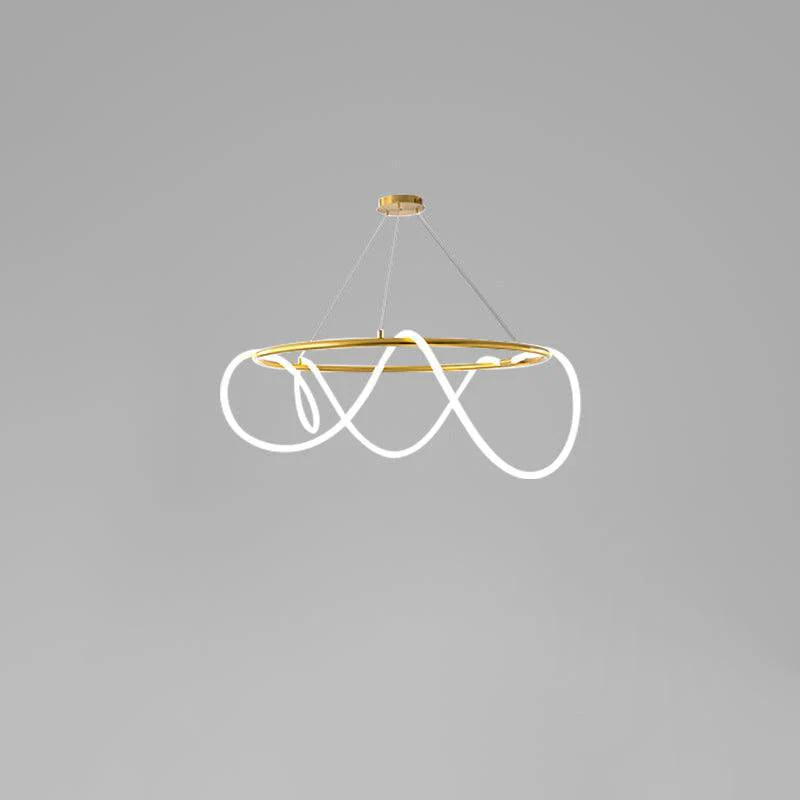 Lustra Chandelier Flexible Silicone Curve Modern Elegant - Image 69