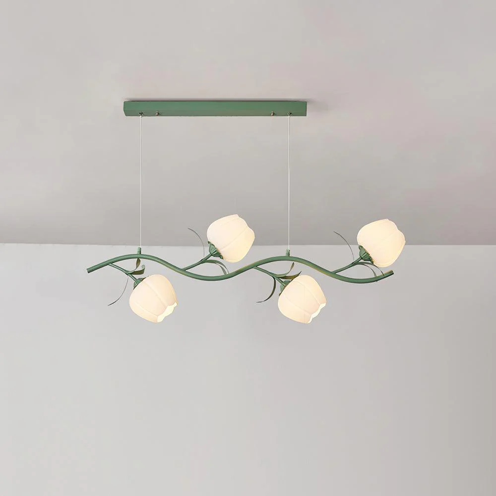 Lustra Chandelier Floral Glass - Image 19