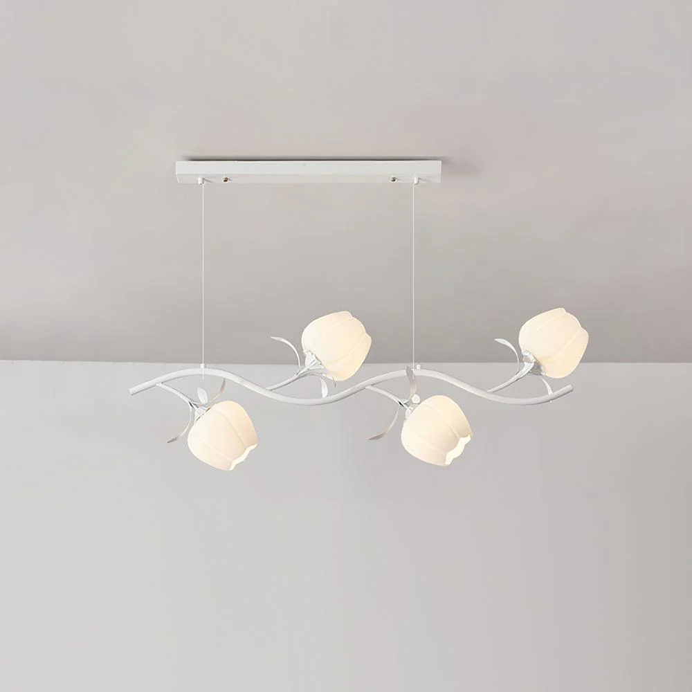 Lustra Chandelier Floral Glass - Image 20