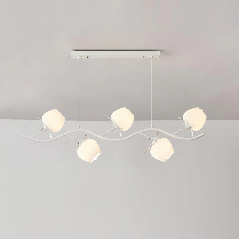 Lustra Chandelier Floral Glass - Image 22