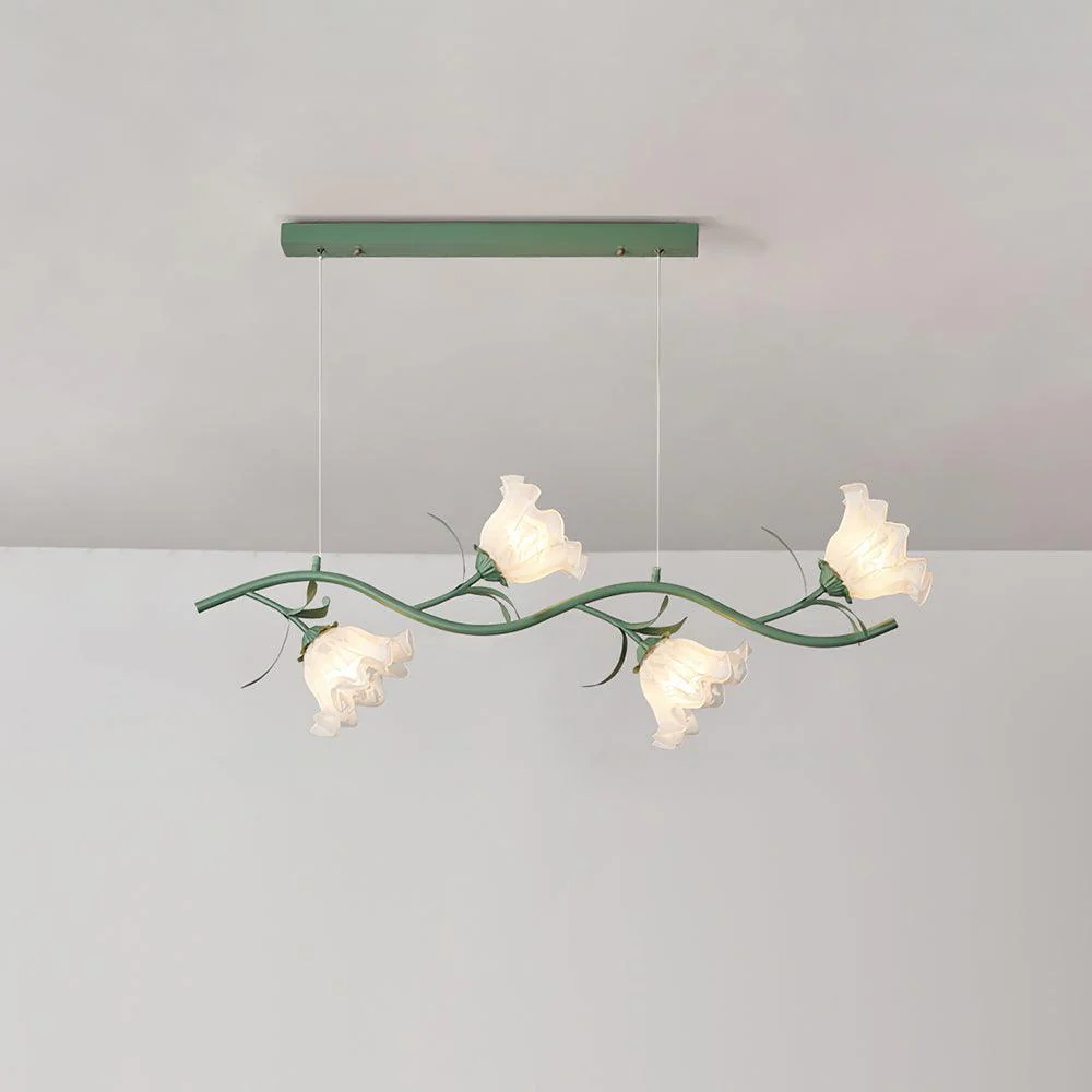 Lustra Chandelier Floral Glass - Image 24