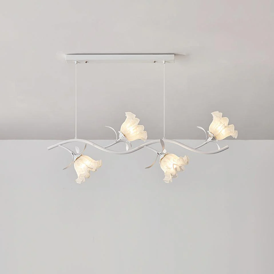 Lustra Chandelier Floral Glass - Image 25