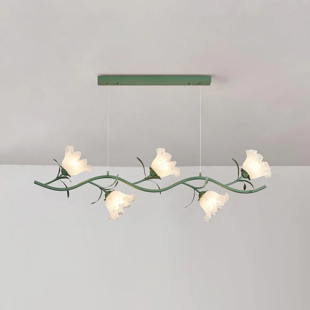 Lustra Chandelier Floral Glass - Image 26