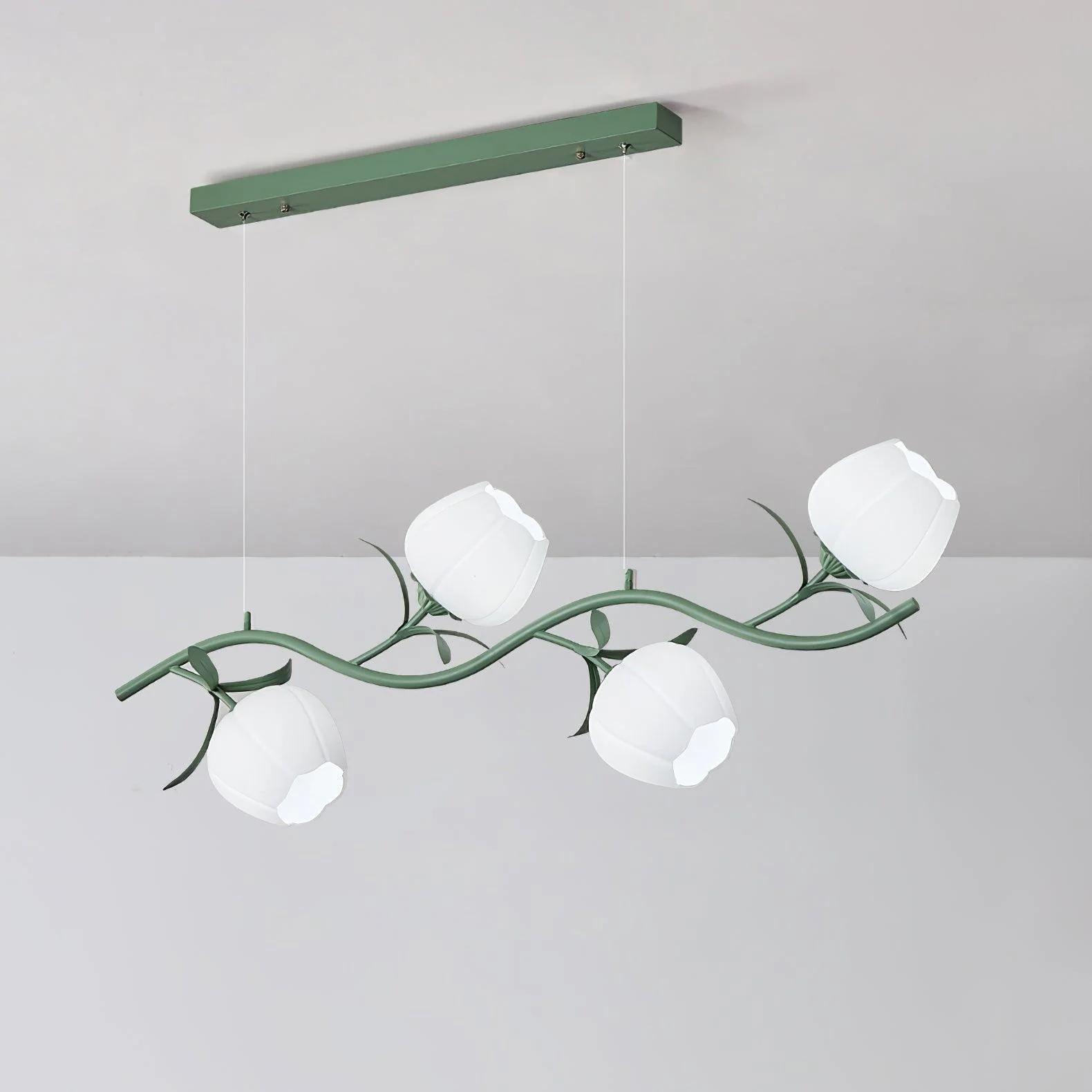 Lustra Chandelier Floral Glass - Image 36