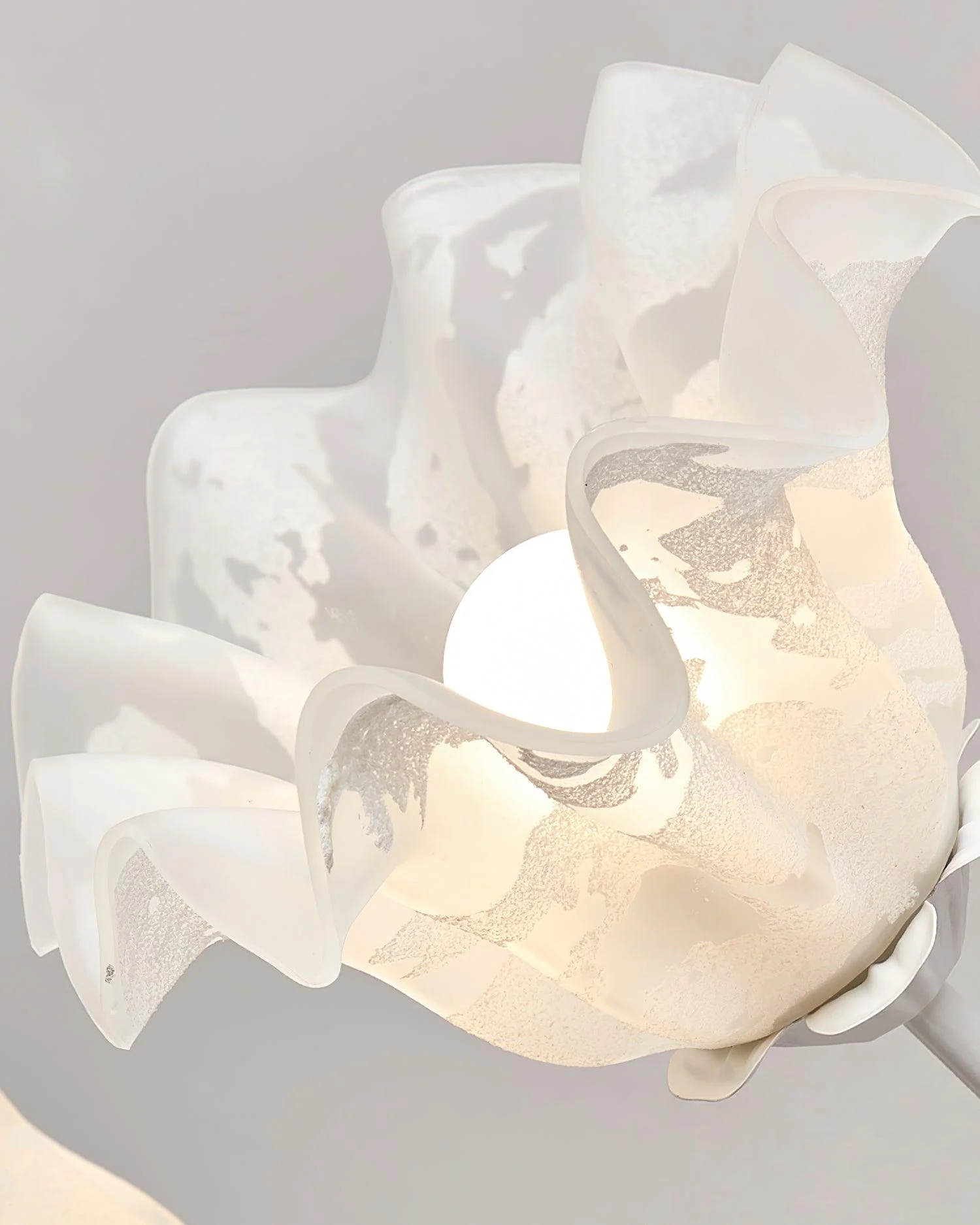 Lustra Chandelier Floral Glass - Image 5