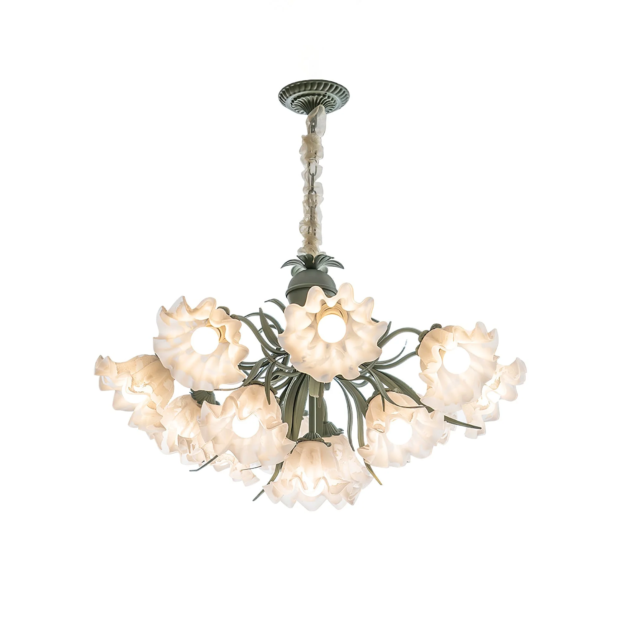 Lustra Chandelier Flower with Petals and Leaves - Image 37