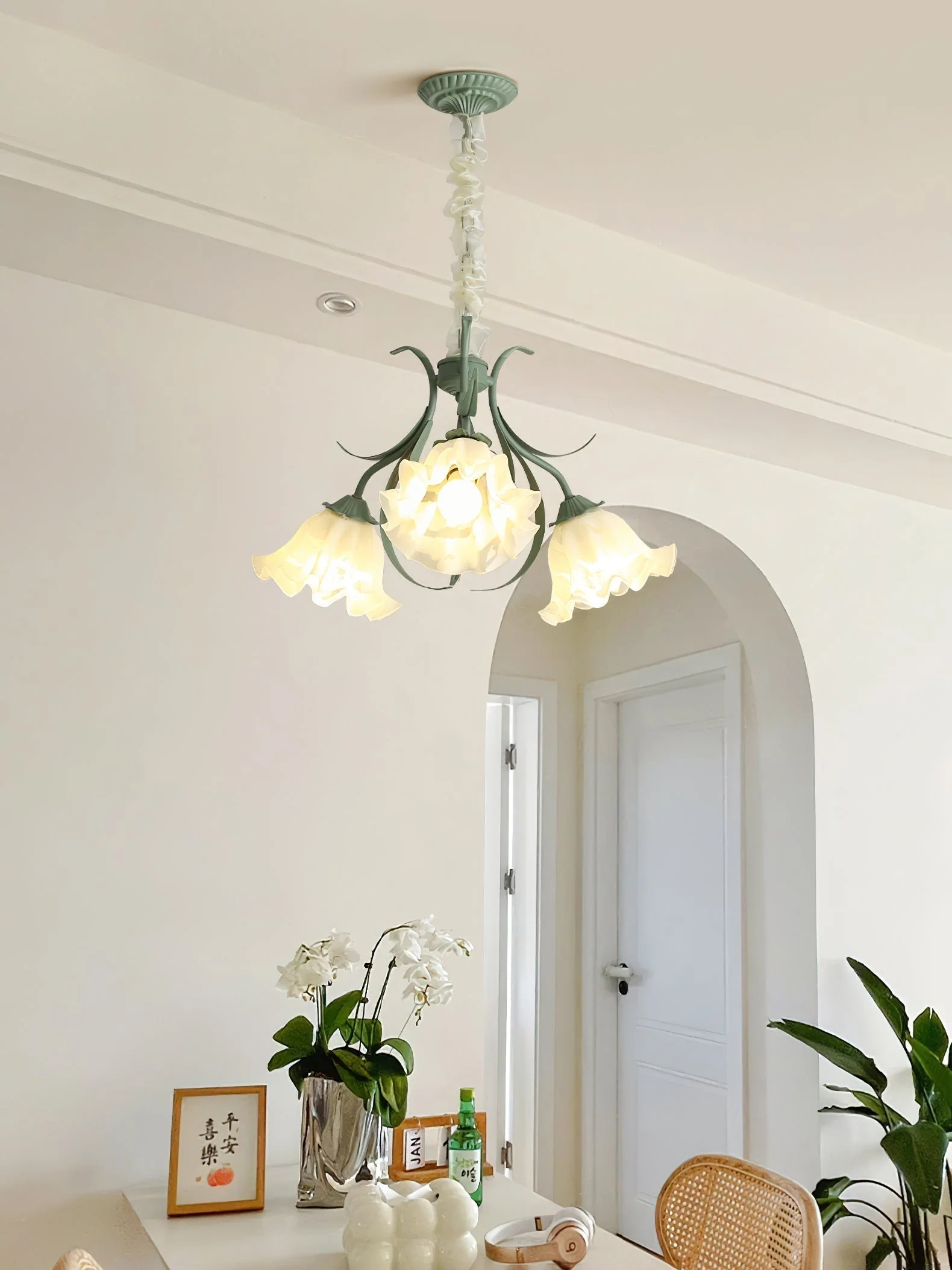 Lustra Chandelier Flower with Petals and Leaves - Image 41