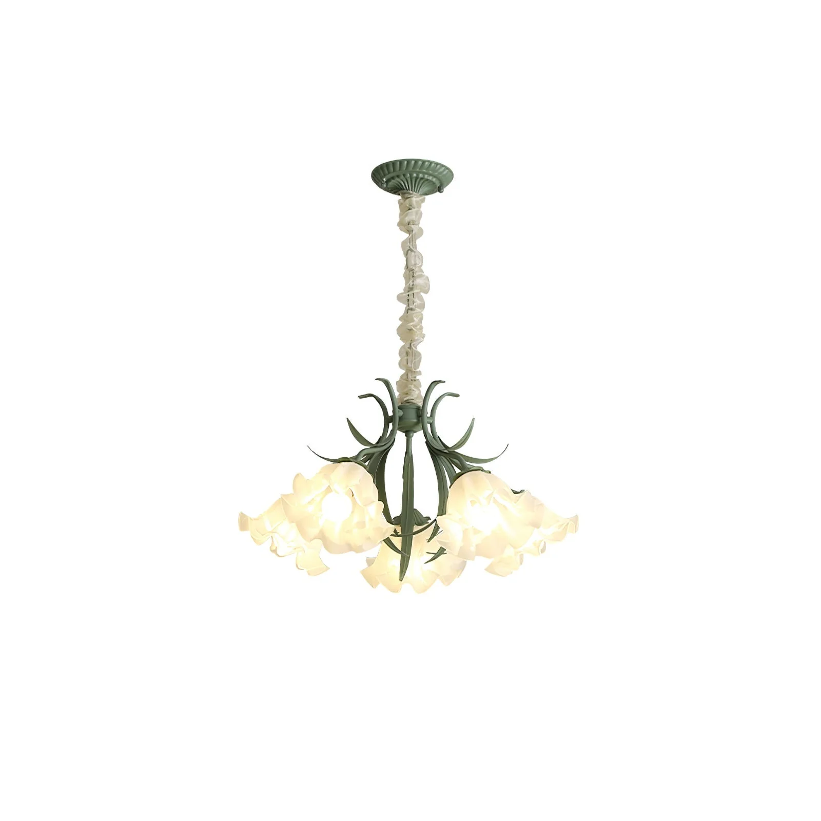 Lustra Chandelier Flower with Petals and Leaves - Image 48