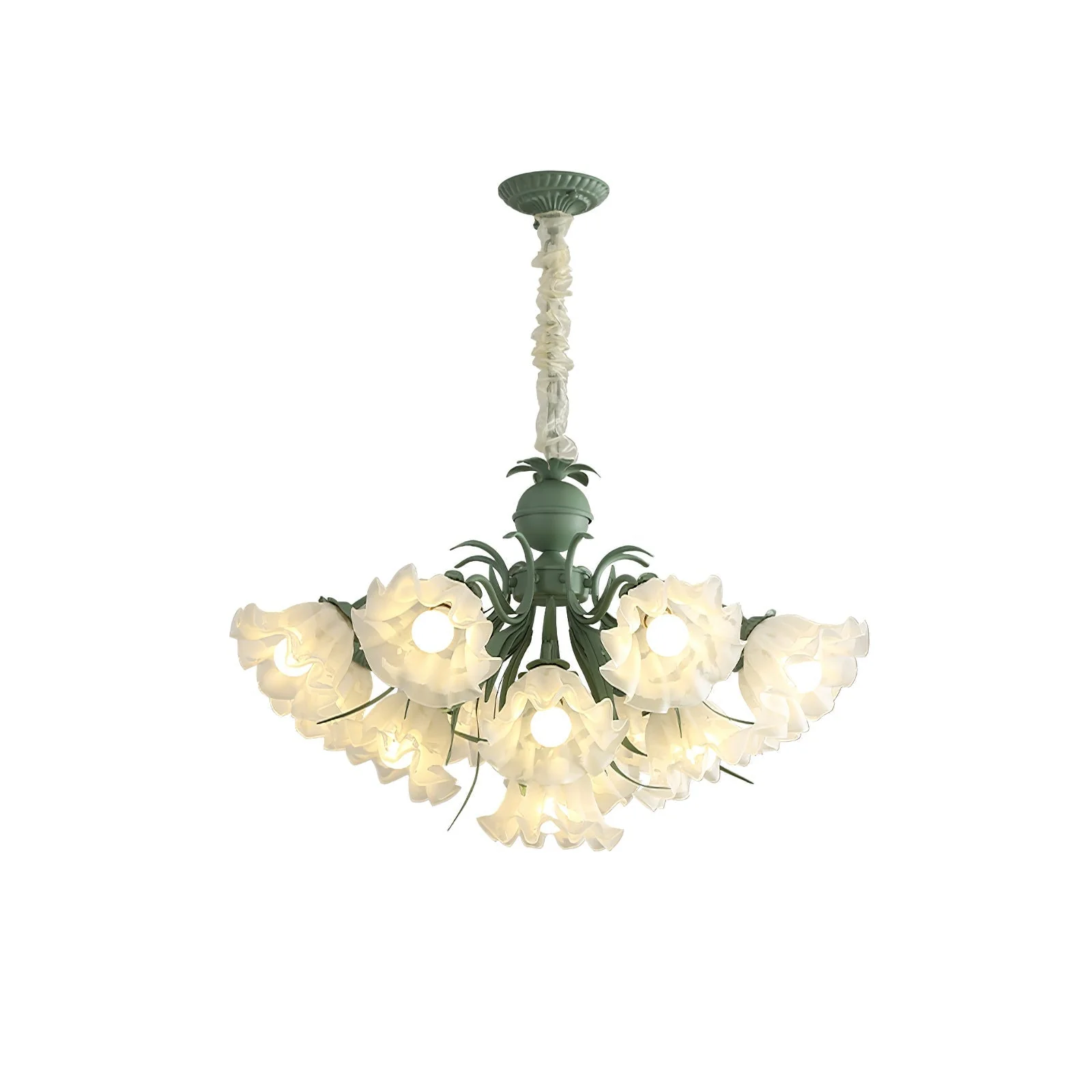 Lustra Chandelier Flower with Petals and Leaves - Image 50