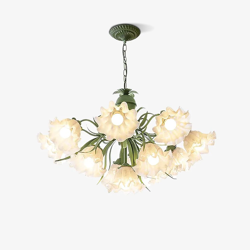 Lustra Chandelier Flower with Petals and Leaves - Image 69